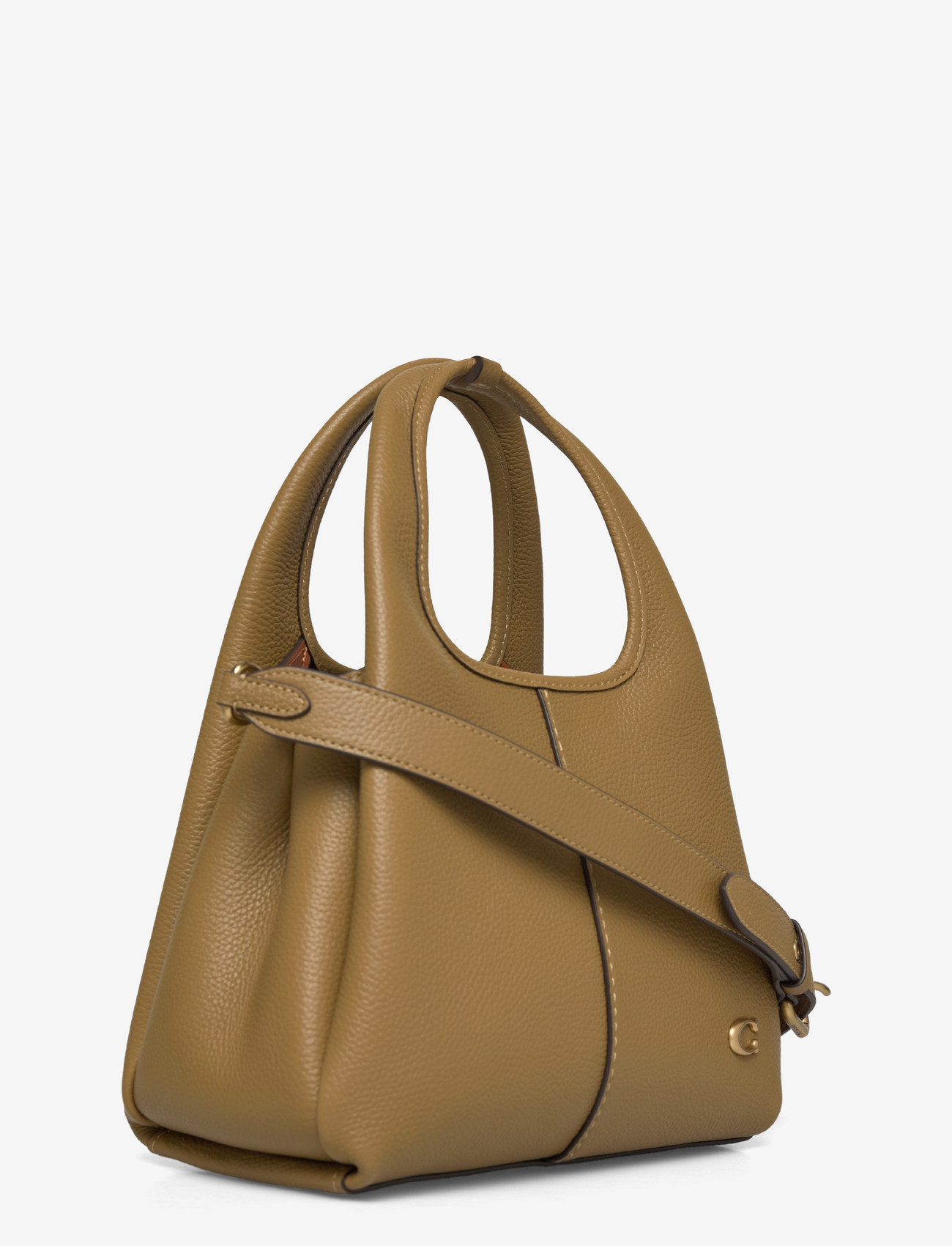 Coach - POLISHED PEBBLE LEATHER LANA SHOULDER BAG 23 - top handle - b4/muted olive - 2