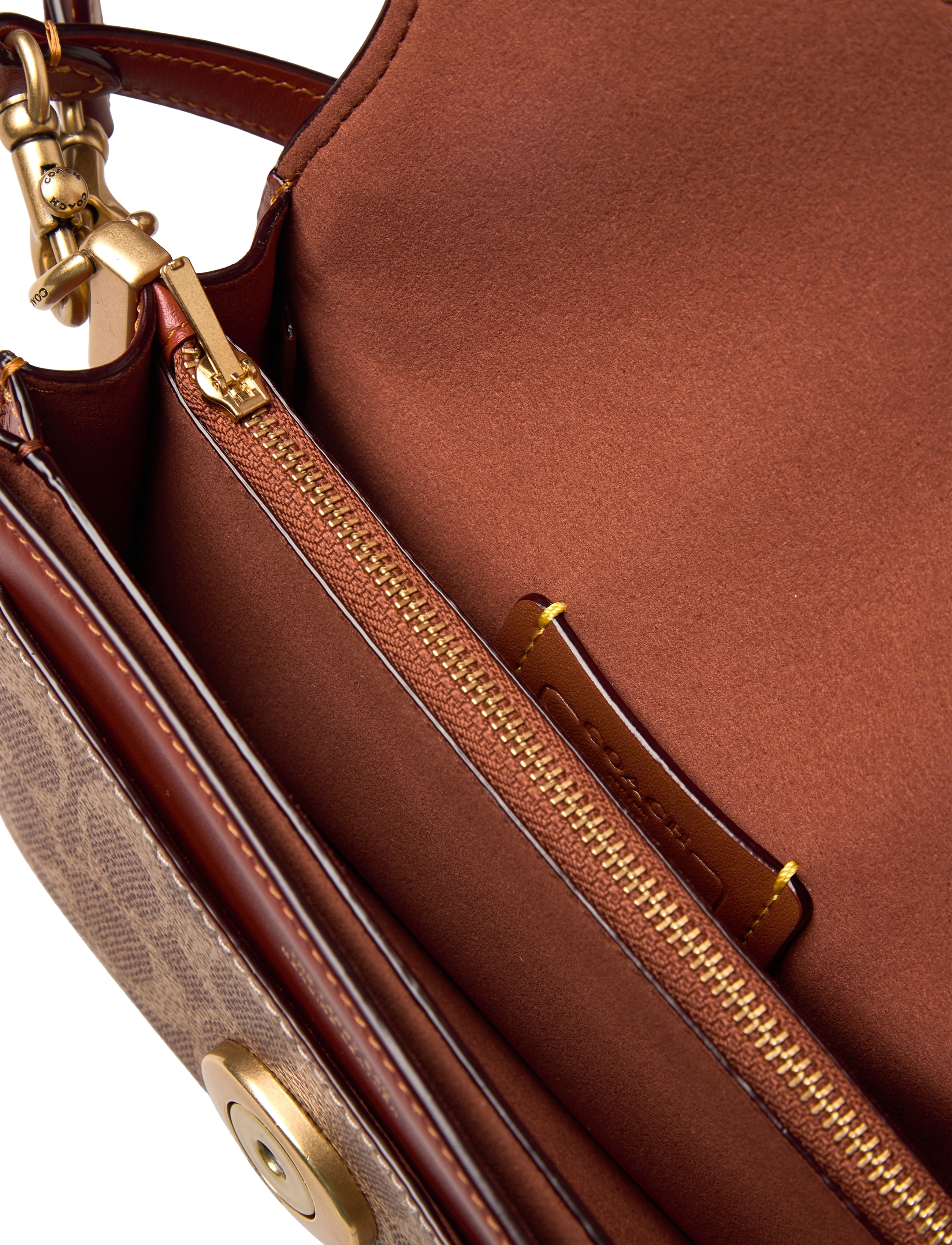 Coach - Tabby Shoulder Bag 20 In Signature Canvas - b4/tan rust - 4