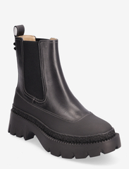 Coach - JAYLA LEATHER BOOTIE - flat ankle boots - black - 0