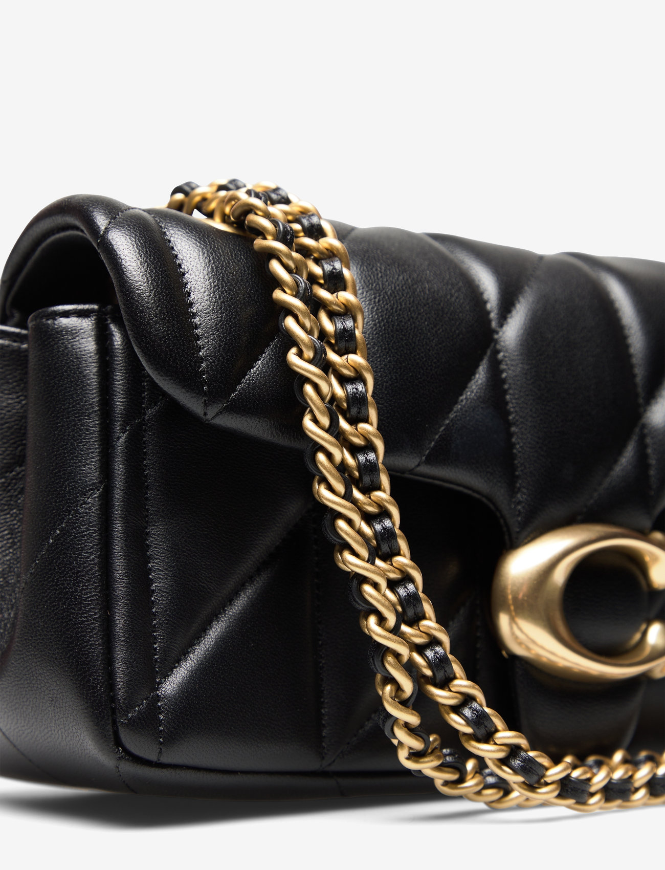 Coach - Quilted Tabby Shoulder Bag 20 with Chain - mados tendencijos - b4/black - 4