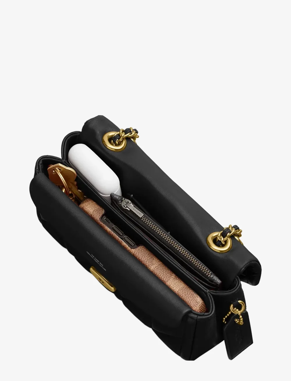 Coach - Quilted Tabby Shoulder Bag 20 with Chain - fyrir sérstakar viðburðir - b4/black - 5