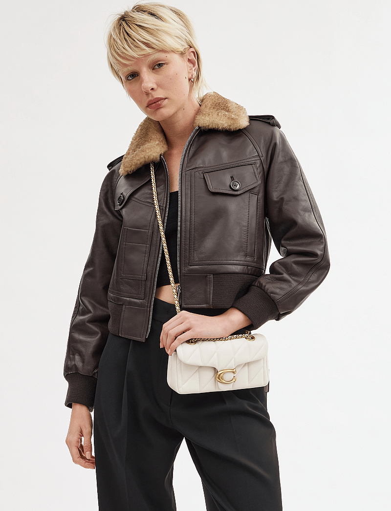 Coach - QUILTED TABBY SHOULDER BAG 20 - ypatingos progos - b4/chalk - 0