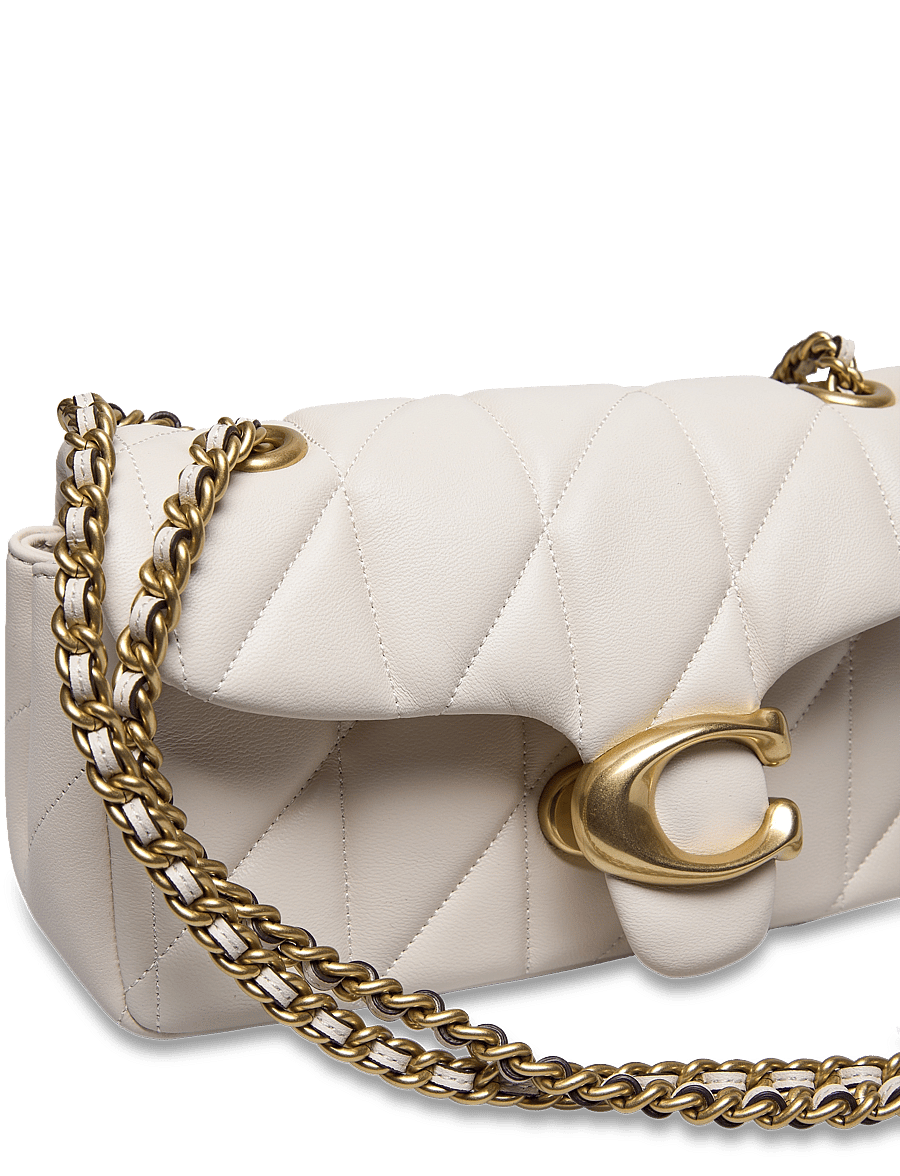 Coach - Quilted Tabby Shoulder Bag 20 with Chain - moetrendid - b4/chalk - 4