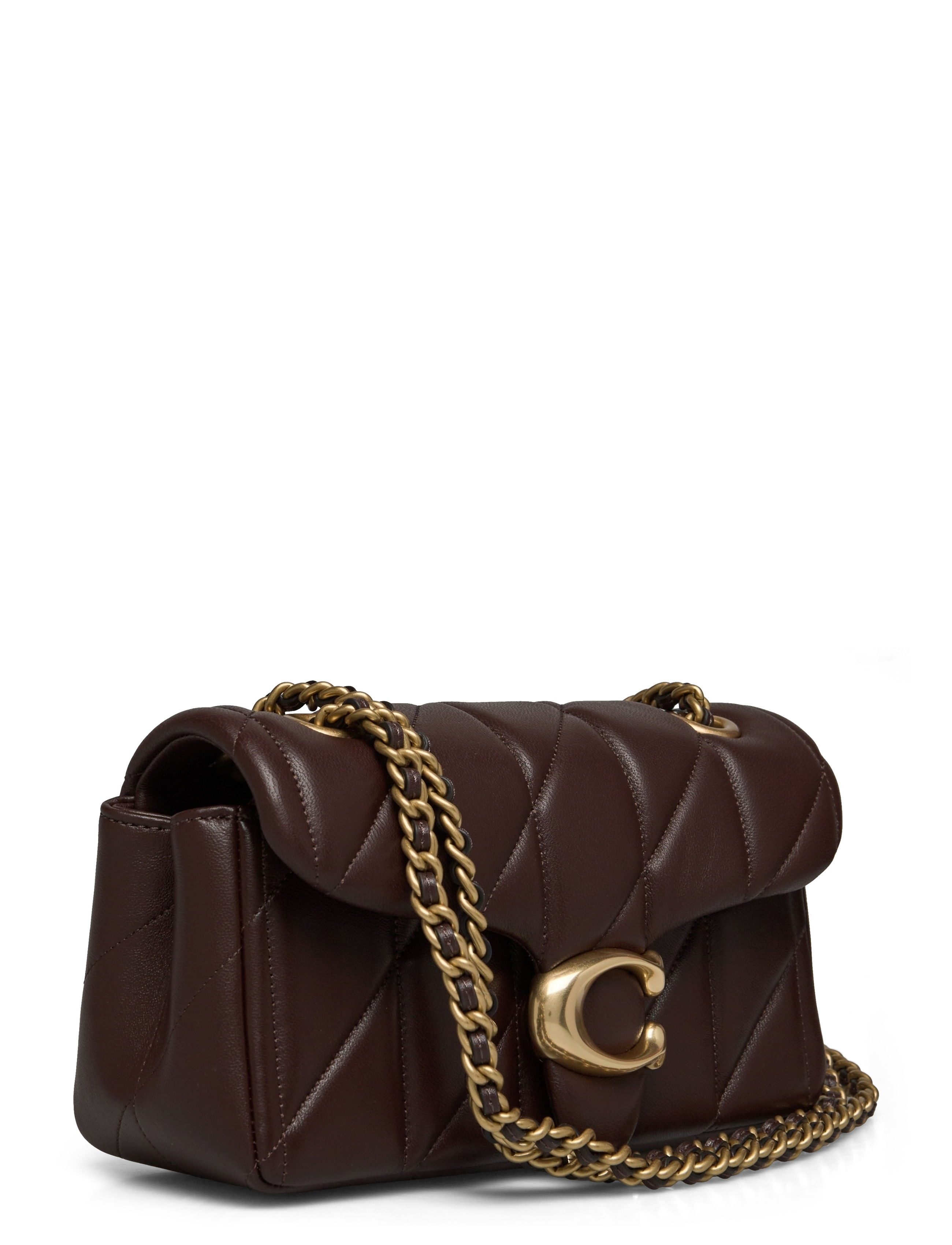 Coach - Quilted Tabby Shoulder Bag 20 with Chain - mode trends - brown - 3