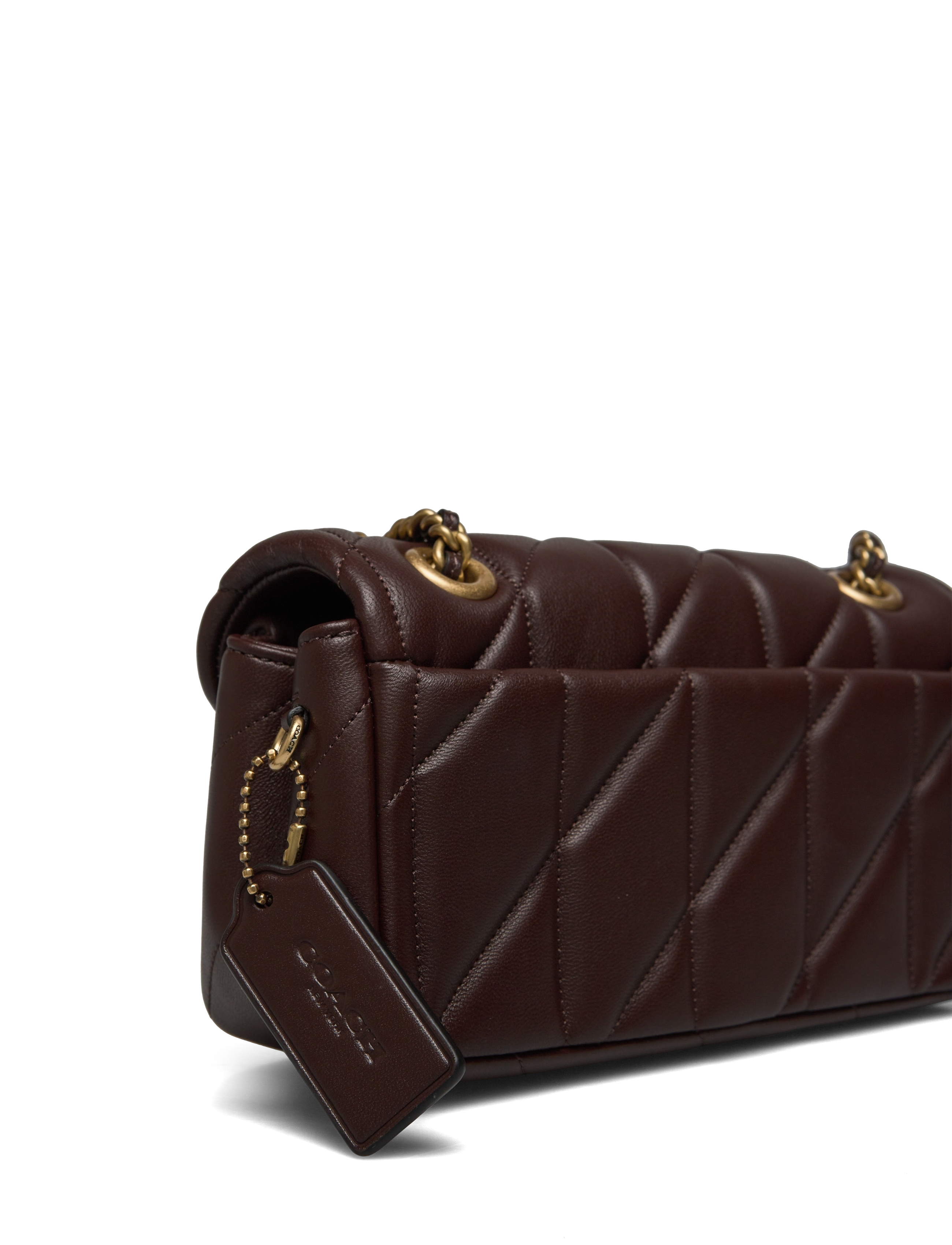 Coach - Quilted Tabby Shoulder Bag 20 with Chain - mode trends - brown - 4