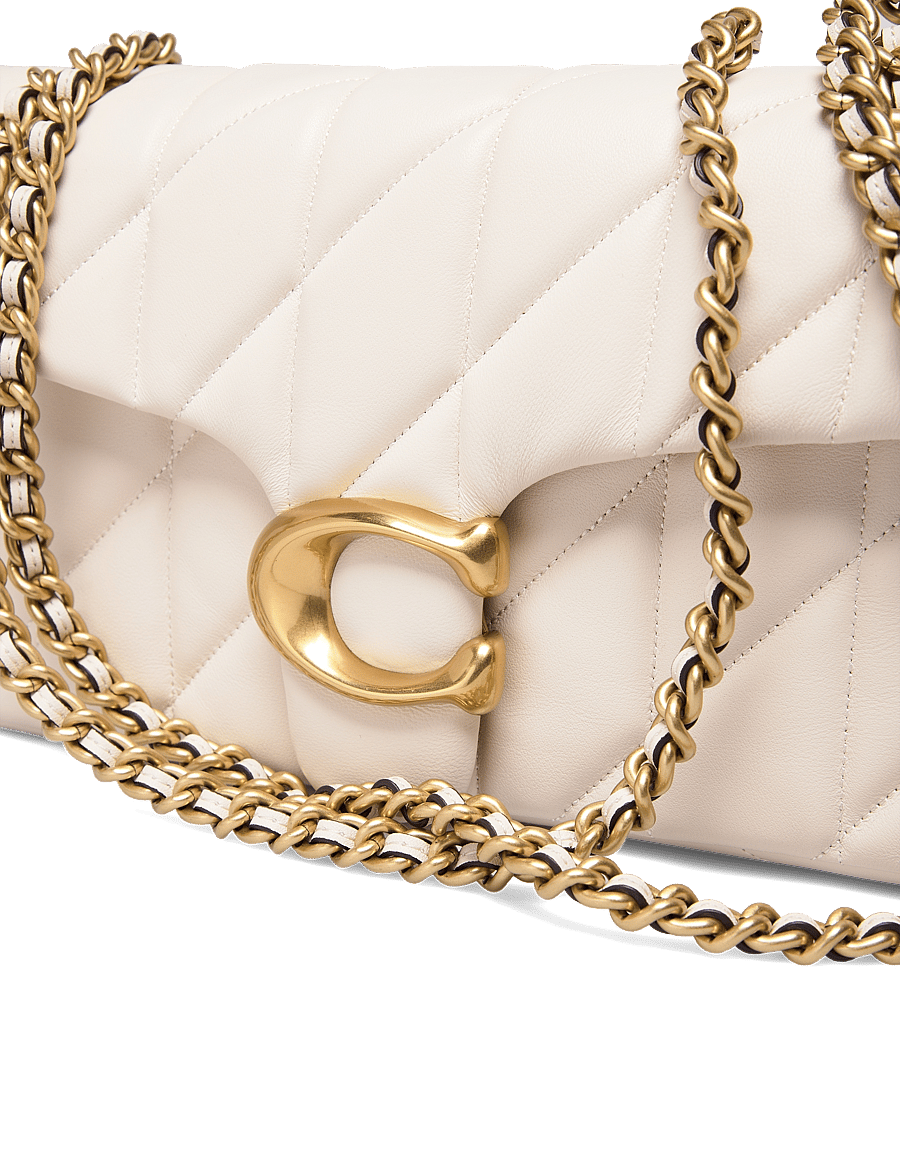 Coach - Quilted Tabby Shoulder Bag 26 with Chain - konfirmation - b4/chalk - 4
