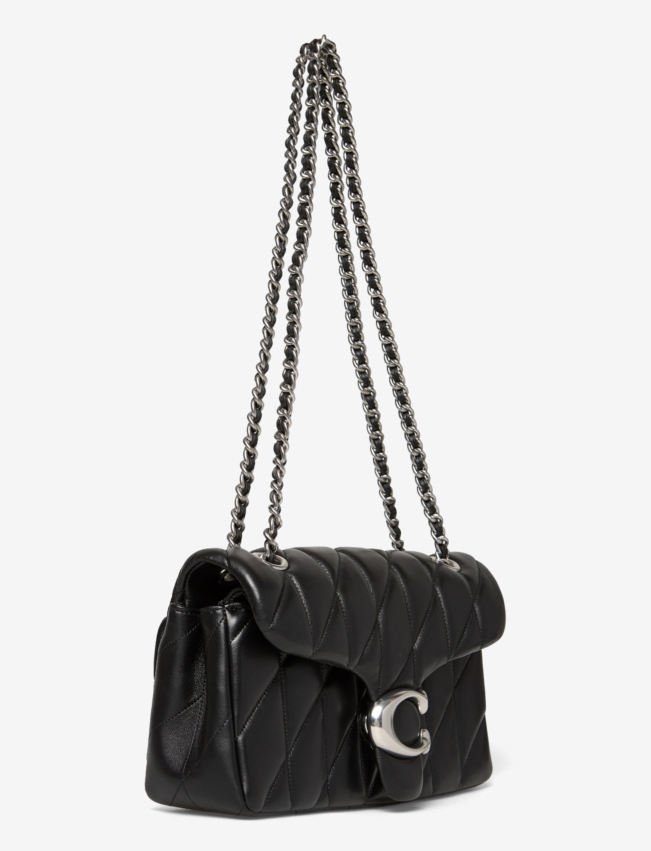 Coach - Quilted Tabby Shoulder Bag 26 with Chain - konfirmation - lh/black - 2