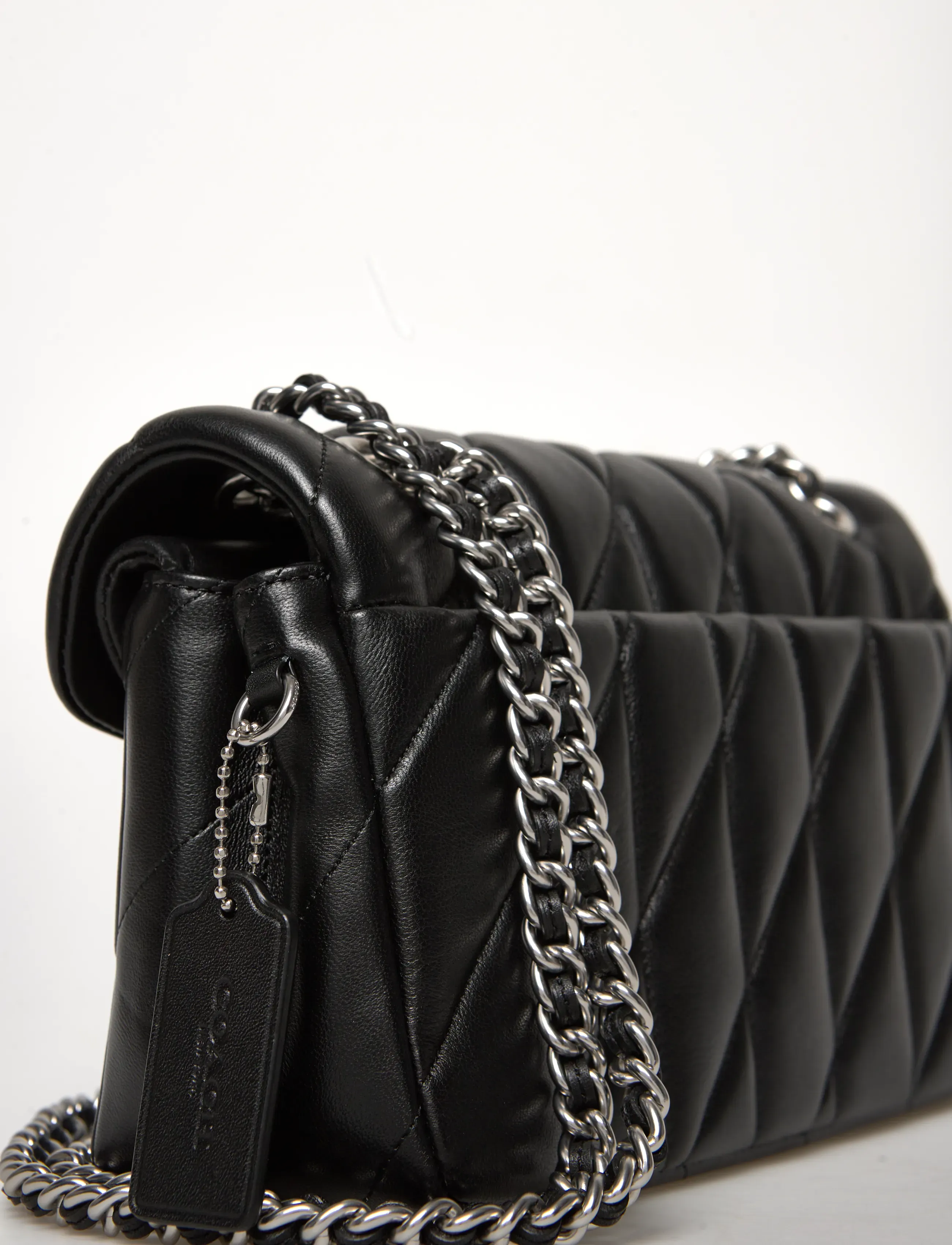 Coach - Quilted Tabby Shoulder Bag 26 with Chain - konfirmation - lh/black - 3