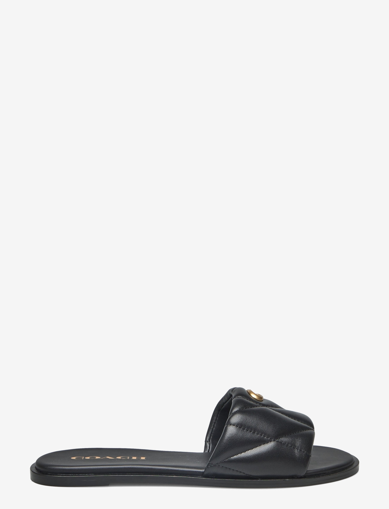 Coach - HOLLY SANDAL - plakanās mules tipa kurpes - black - 1