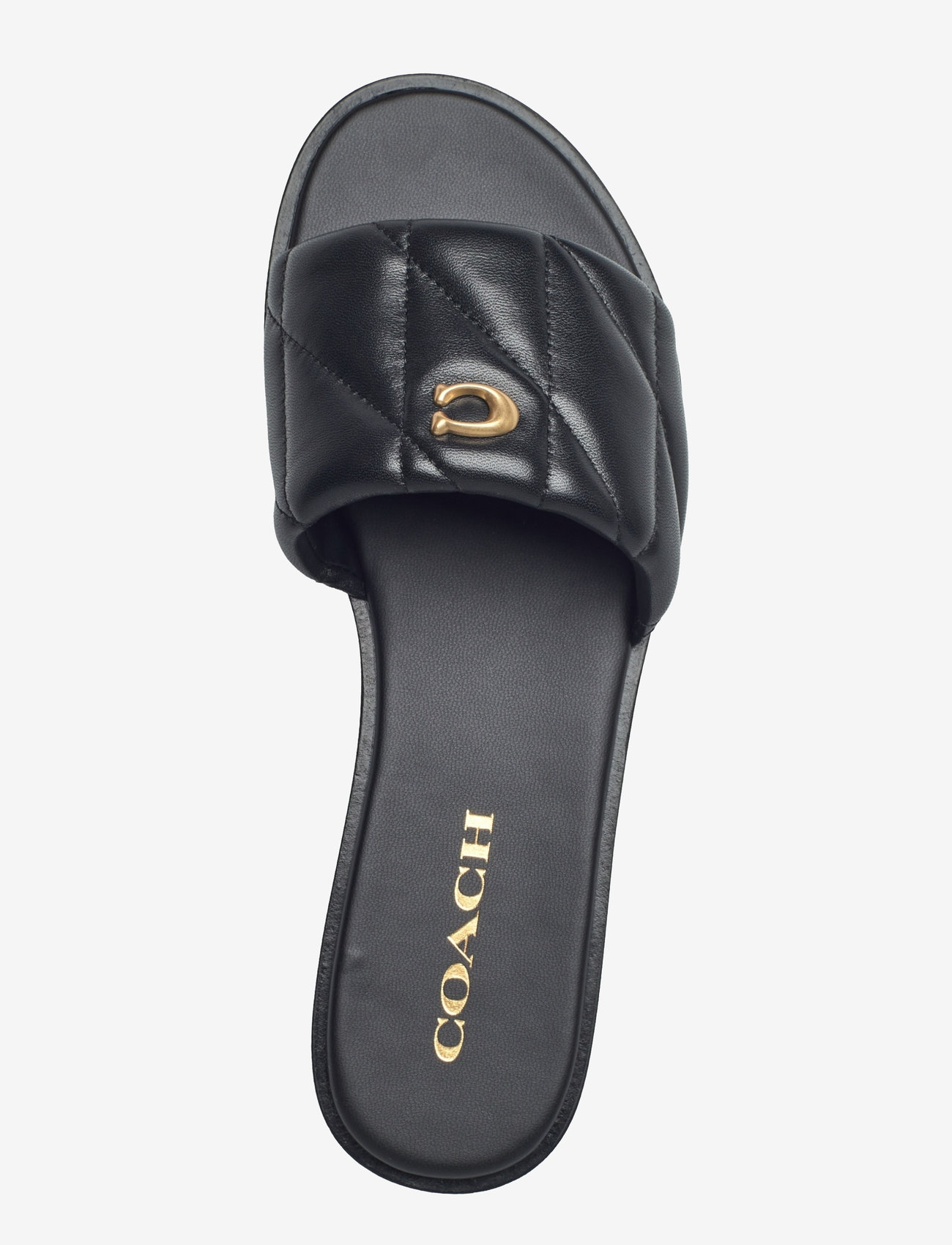 Coach - HOLLY SANDAL - plakanās mules tipa kurpes - black - 3