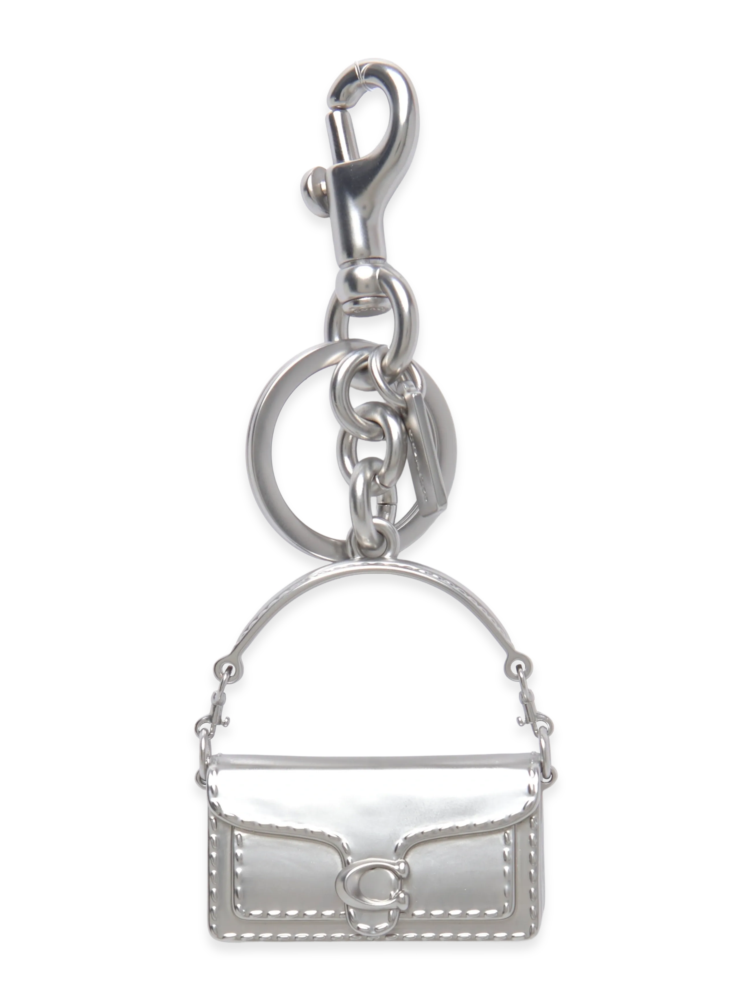 Coach Tabby Bag Charm Silver, One Size, Accessories, Silber - Key Rings & Charms, Frauen