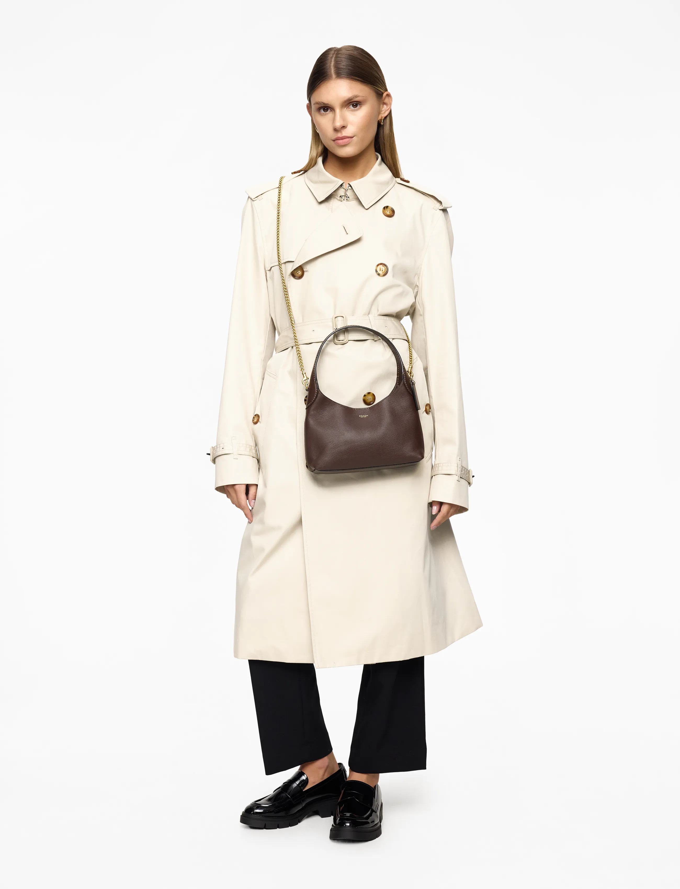 Coach - BROOKLYN SHOULDER BAG 23 - speciella tillfällen - brown - 3