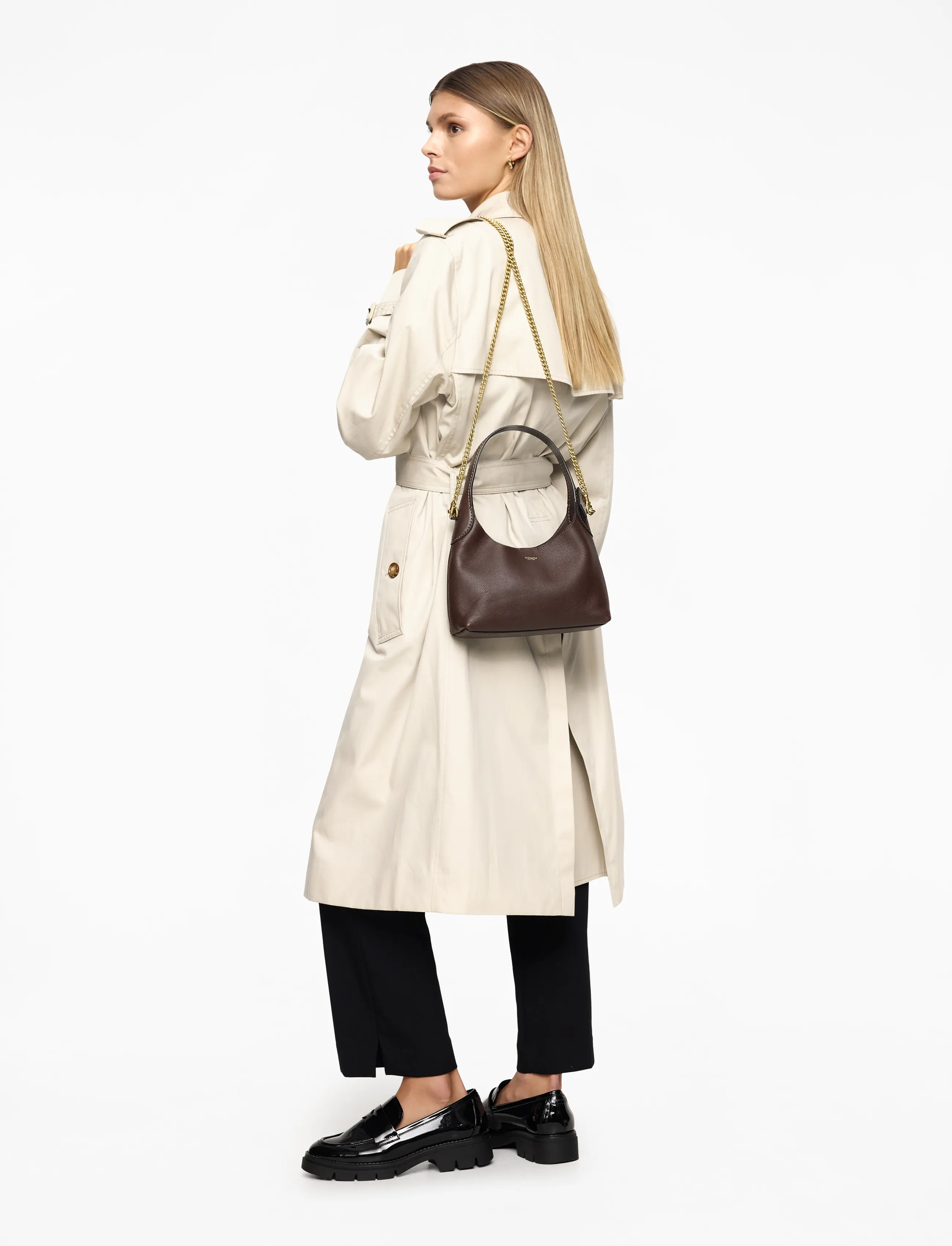 Coach - BROOKLYN SHOULDER BAG 23 - speciella tillfällen - brown - 4