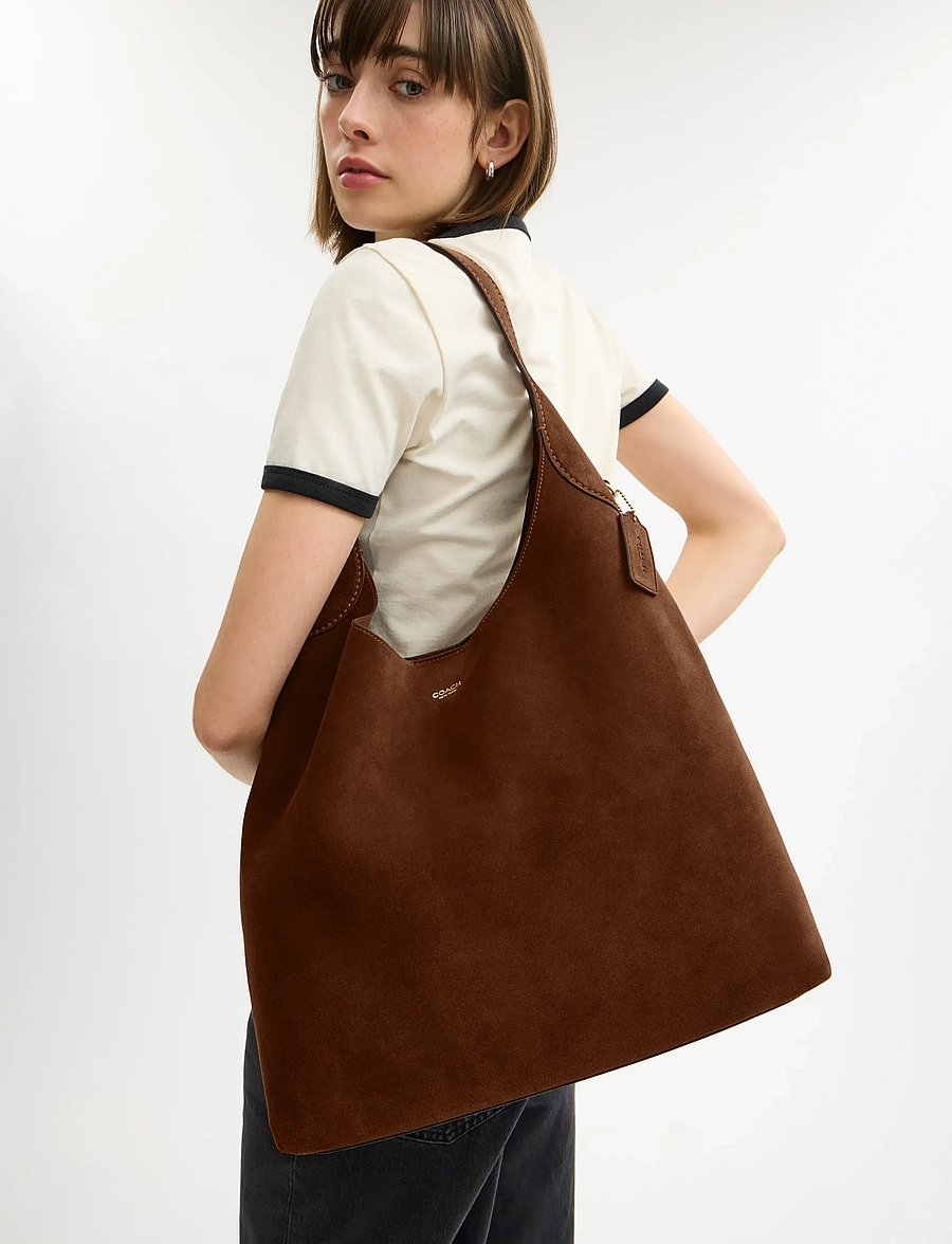 Coach - BROOKLYN SHOULDER BAG - modetrender - dark brown - 0