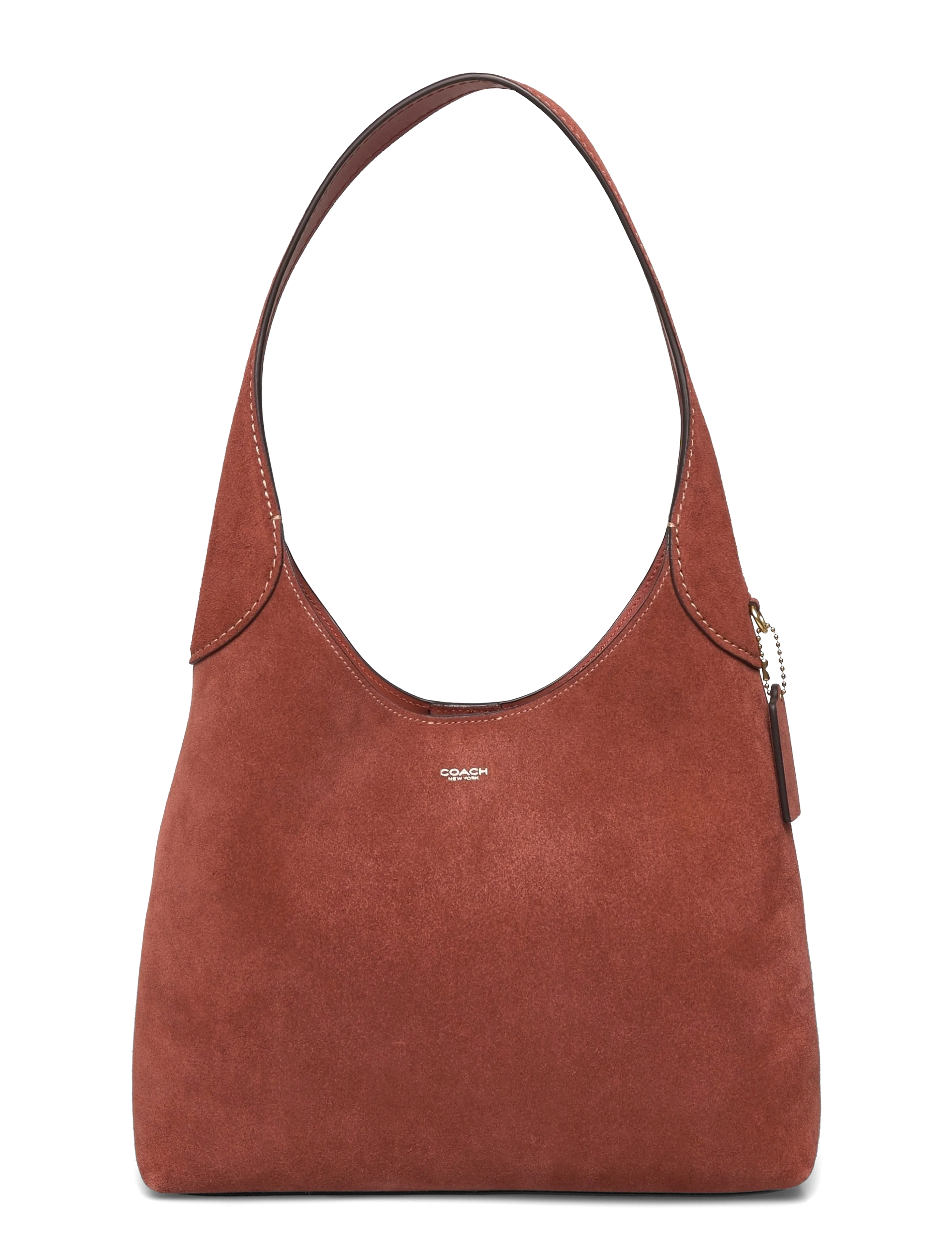 Coach SUEDE BROOKLYN SHOULDER BAG 28 - Taschen - B4/CLAY / red