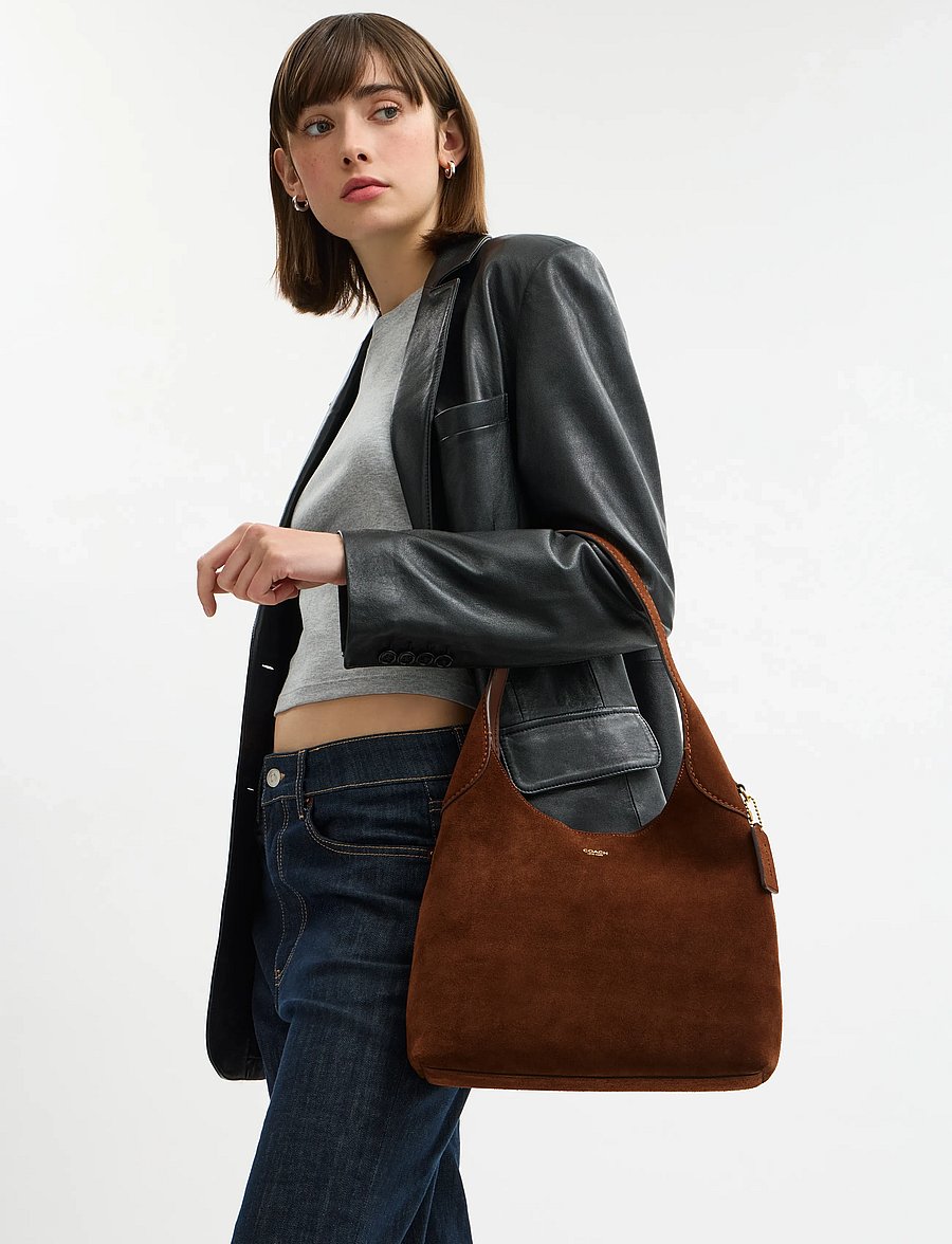Coach - BROOKLYN SHOULDER BAG 28 DARK CHOCOLATE - mode trends - dark brown - 1