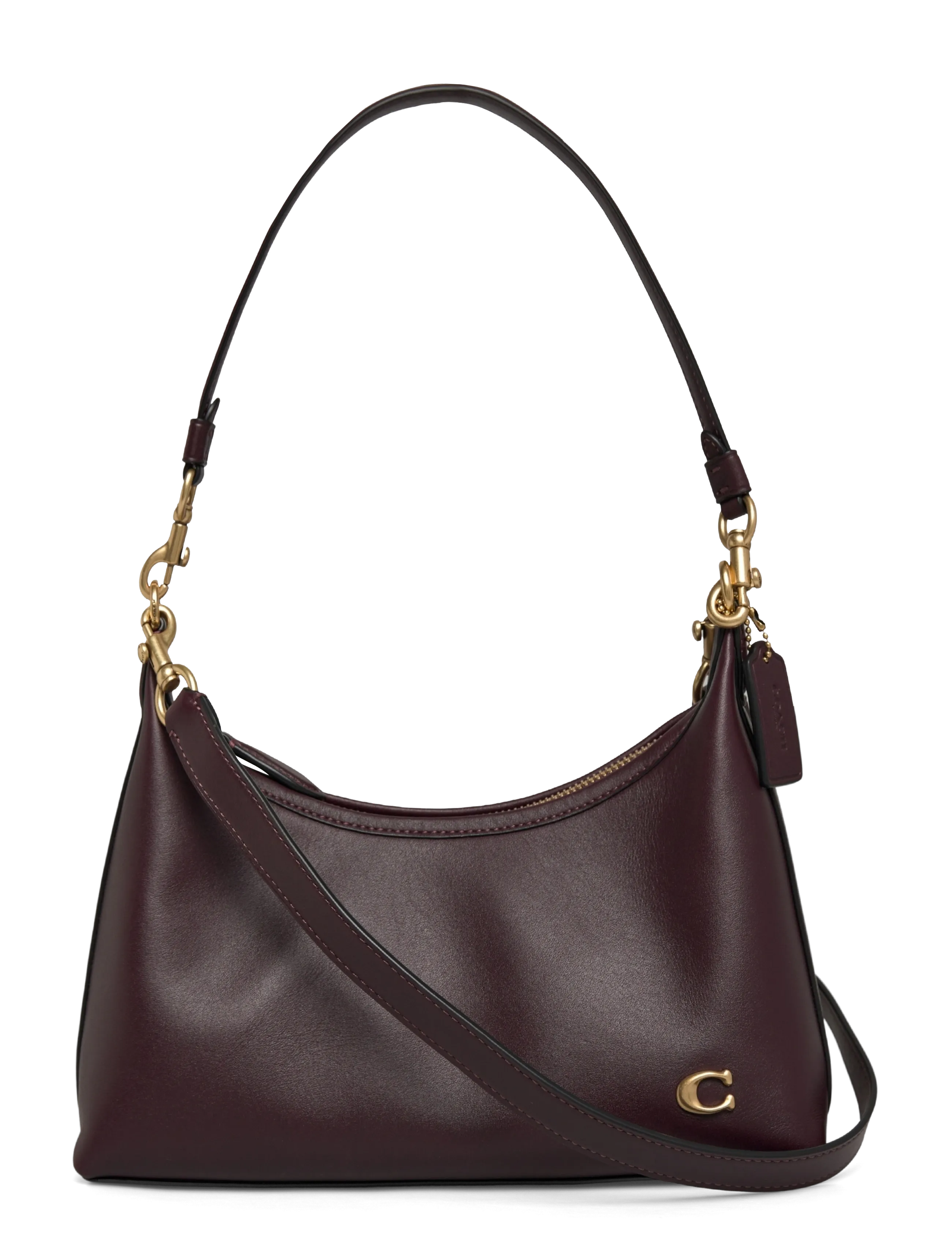 Coach JULIET SHOULDER BAG 25 - Õlakotid - B4/BLACK CURRANT / burgundy