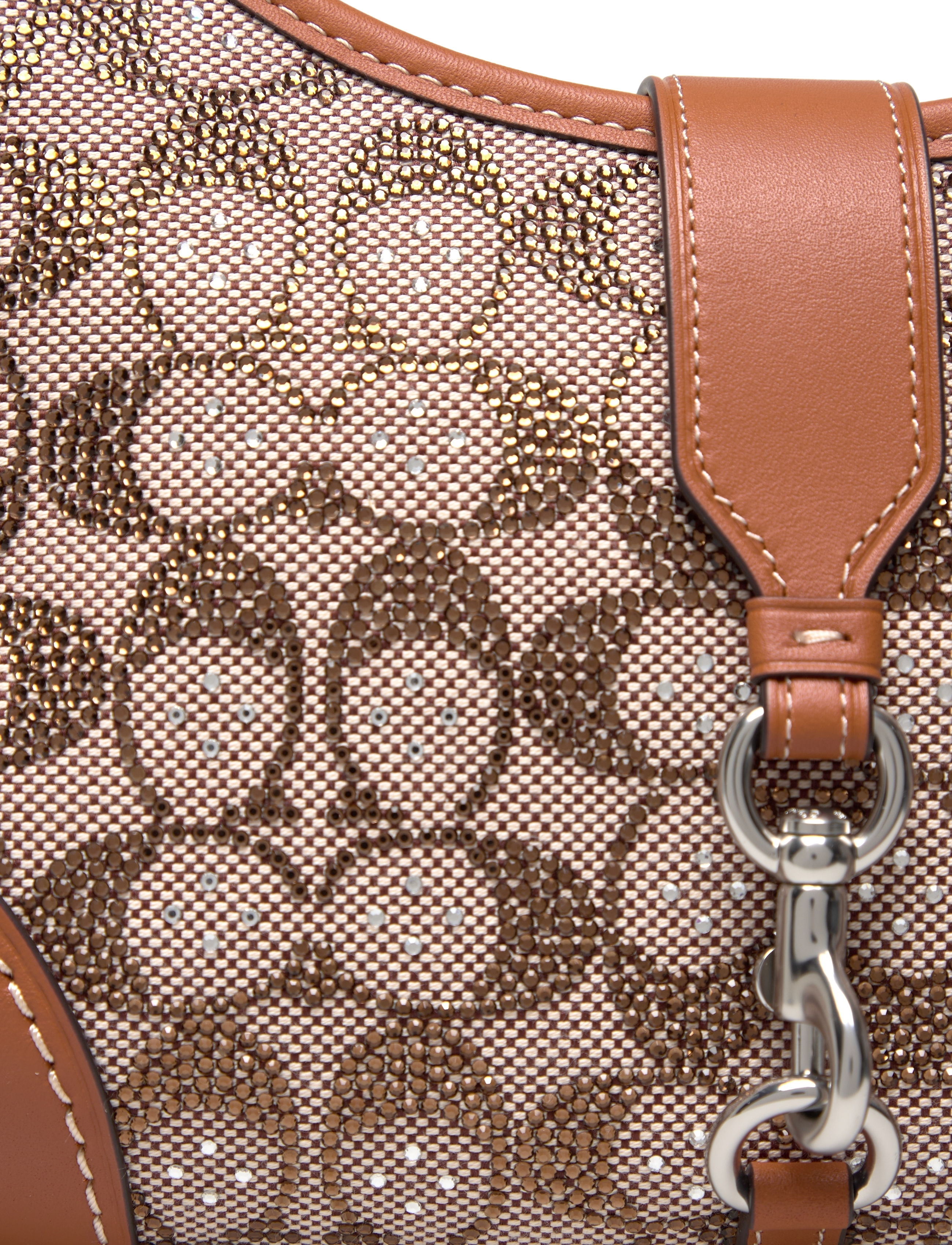 Coach - Hamptons Hobo Bag In Crystal Signature Jacquard - special occasions - lh/burnished amber - 3