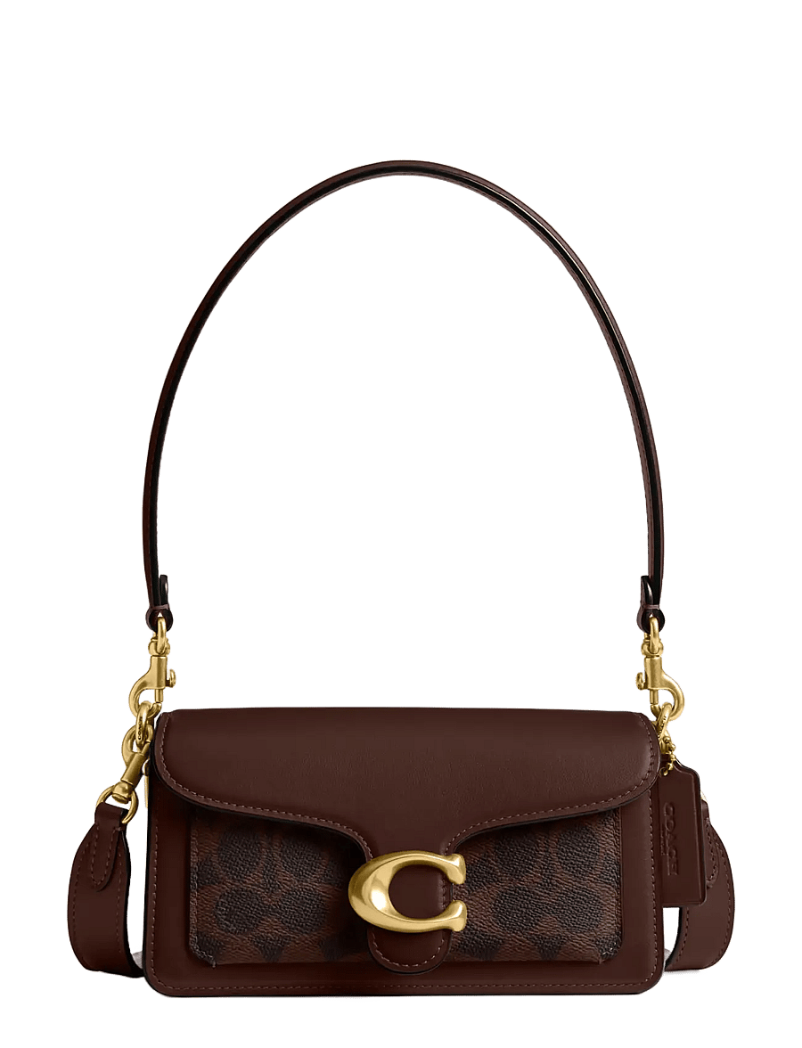 Coach - Coated Canvas Signature Tabby Shoulder Bag 20 Refresh - schultertaschen - b4/maple maple - 1