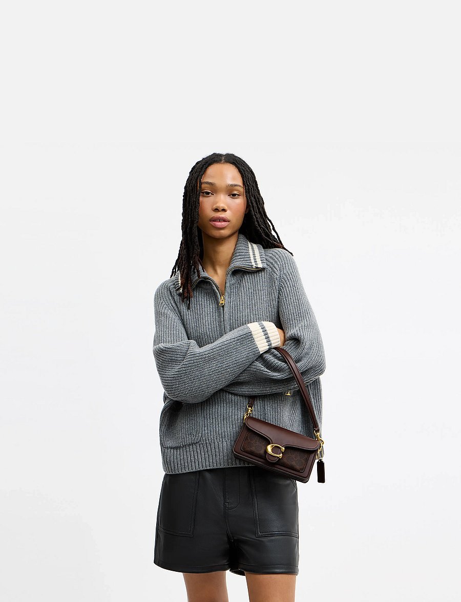 Coach - Coated Canvas Signature Tabby Shoulder Bag 20 Refresh - schultertaschen - b4/maple maple - 0