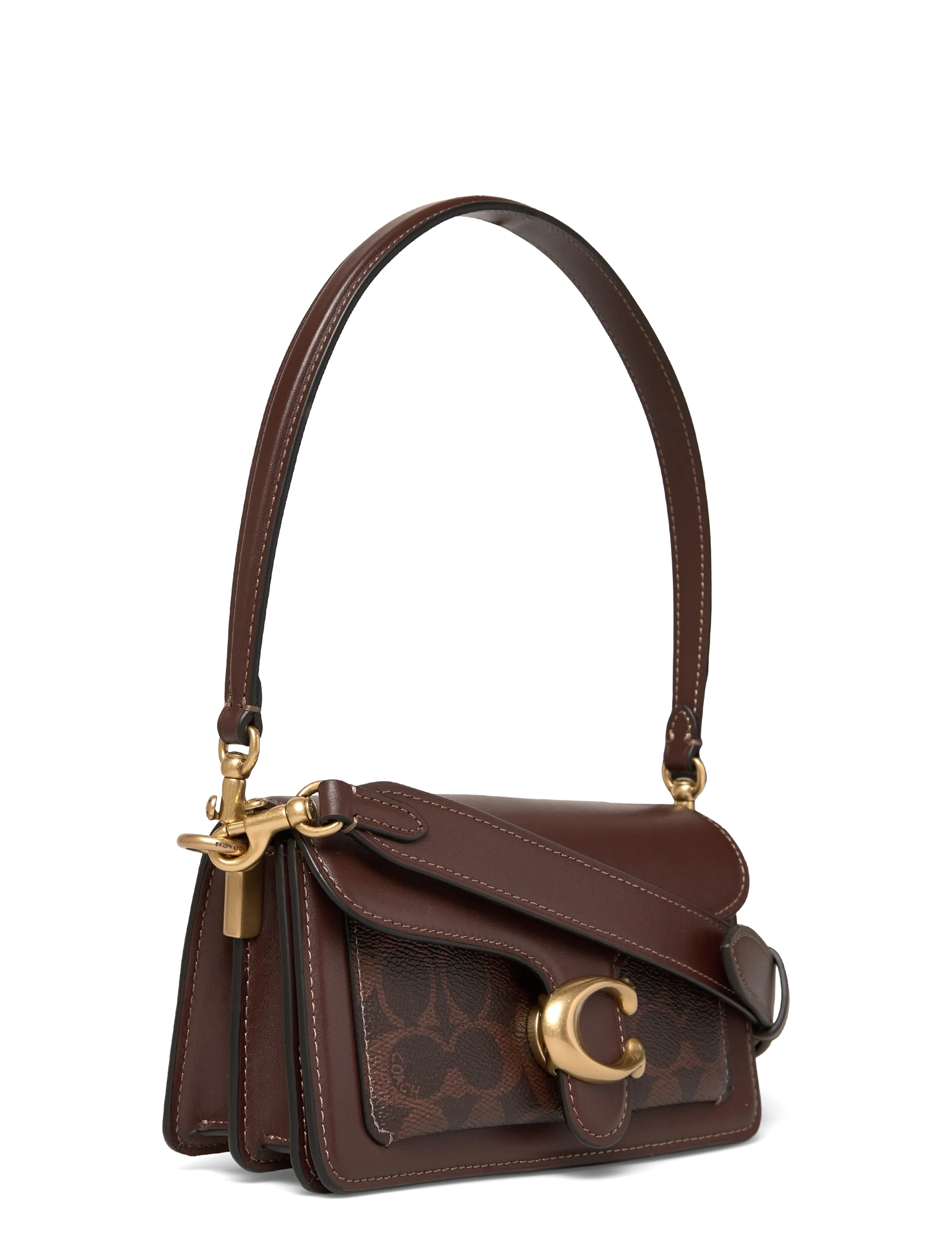 Coach - Coated Canvas Signature Tabby Shoulder Bag 20 Refresh - vardagsstil - b4/maple maple - 2