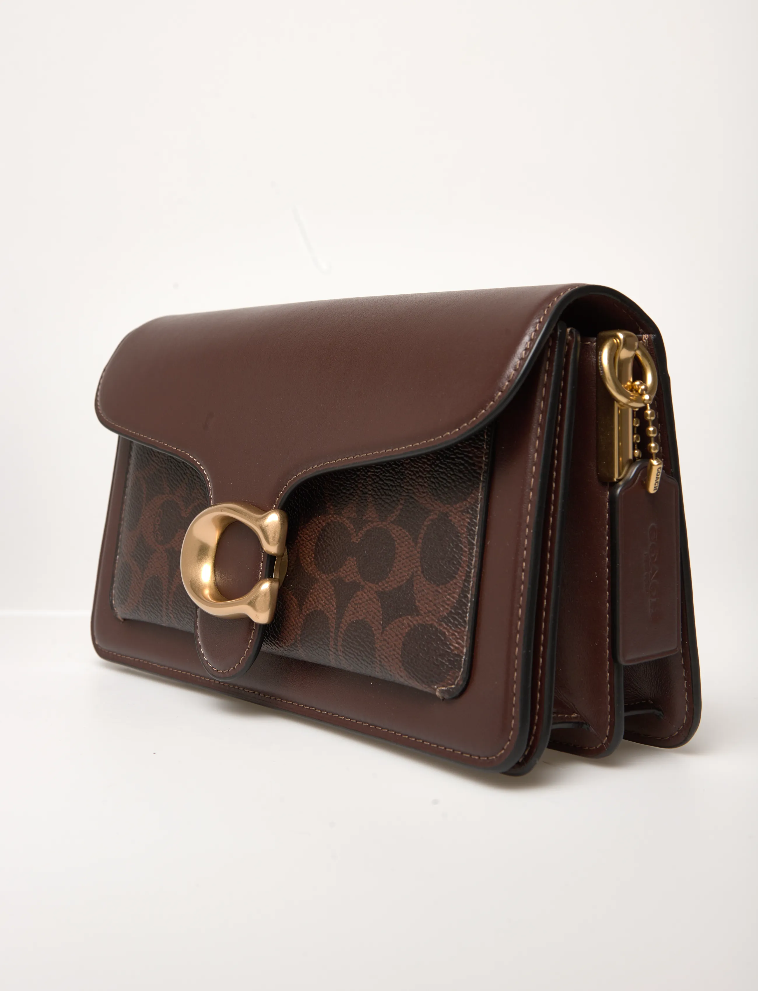 Coach - Coated Canvas Signature Tabby Shoulder Bag 20 Refresh - vardagsstil - b4/maple maple - 3