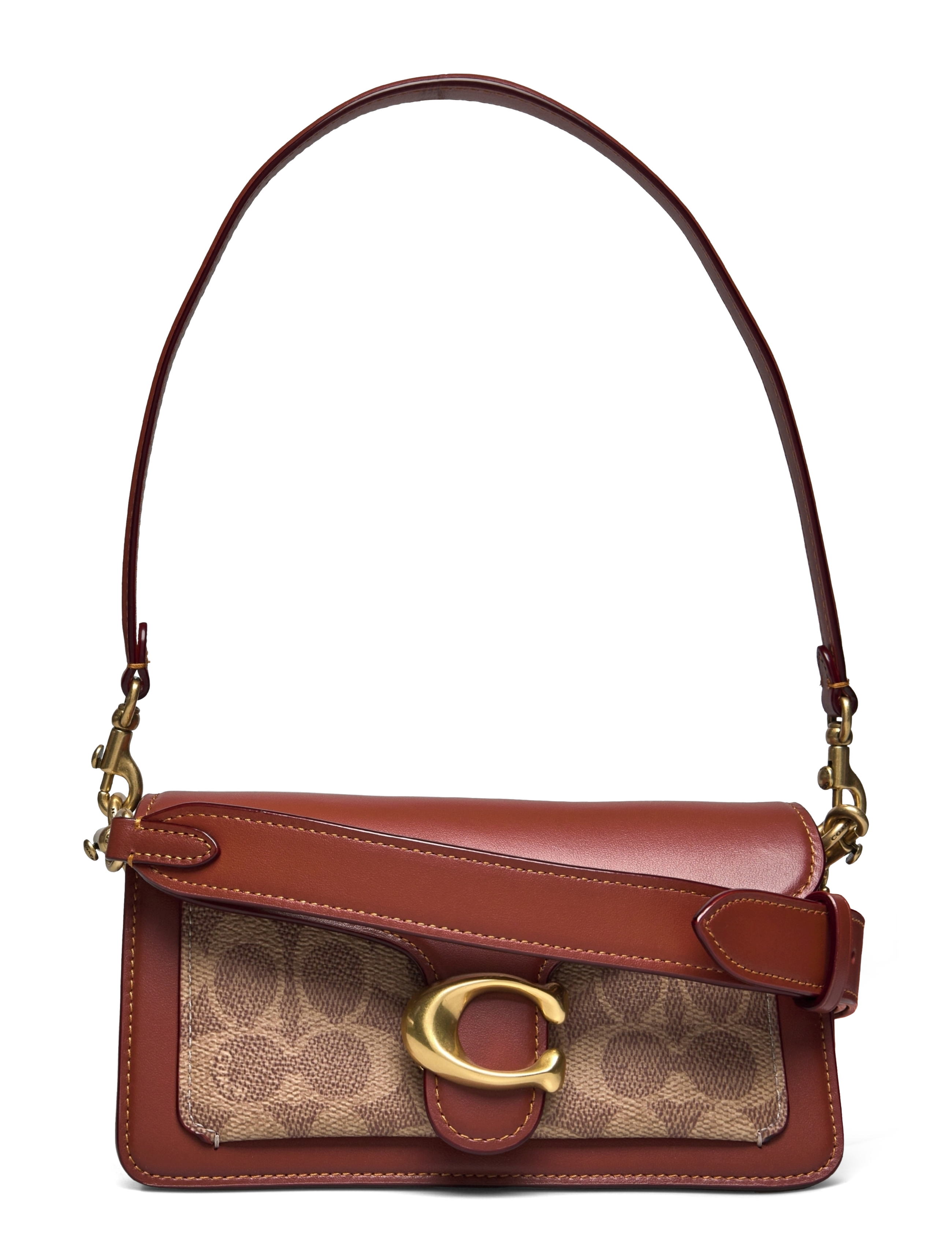 Coach Coated Canvas Signature Tabby Shoulder Bag 20 Refresh - Taschen - BEIGE / brown