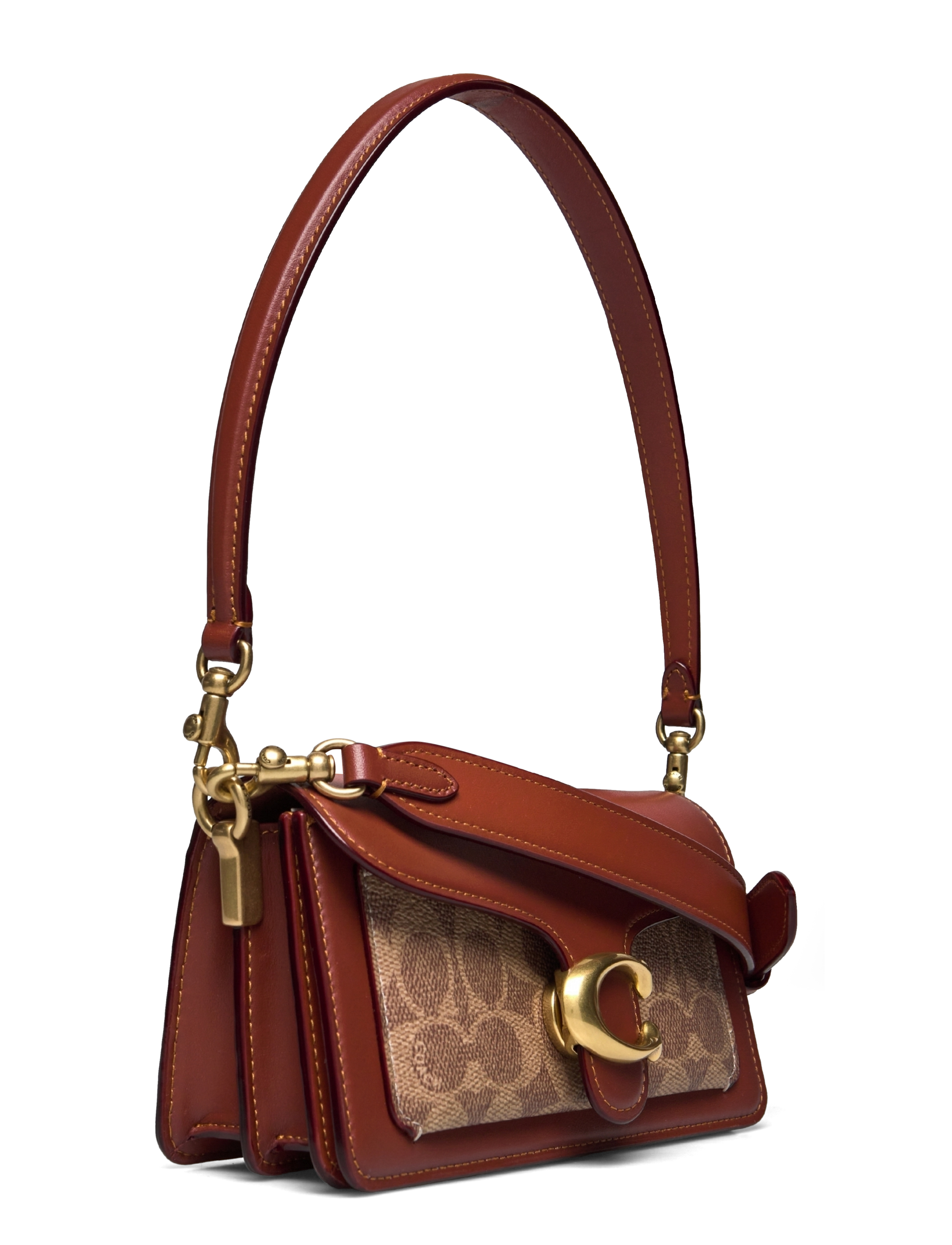 Coach - Coated Canvas Signature Tabby Shoulder Bag 20 Refresh - shoulder bags - beige - 3
