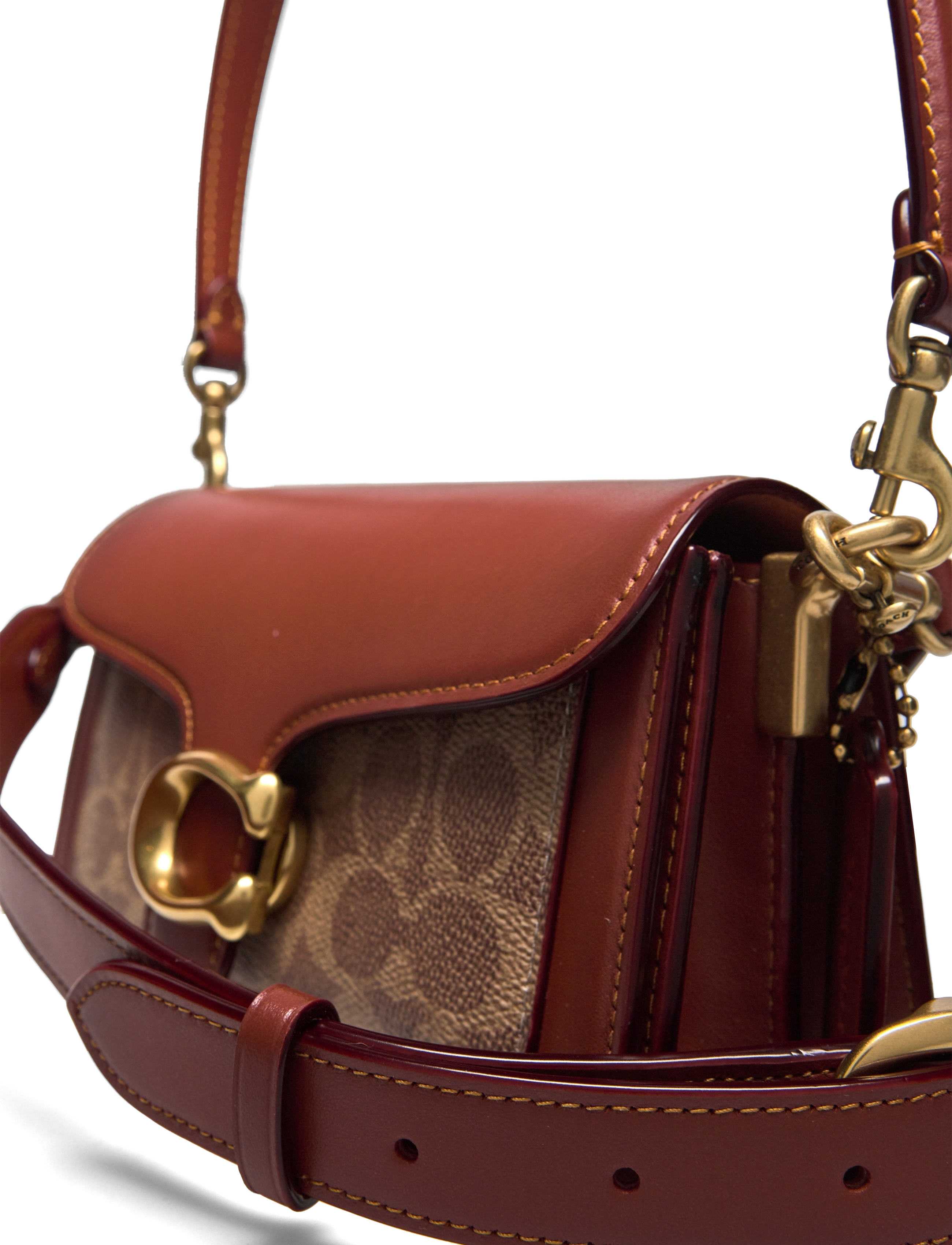 Coach - Coated Canvas Signature Tabby Shoulder Bag 20 Refresh - shoulder bags - beige - 4