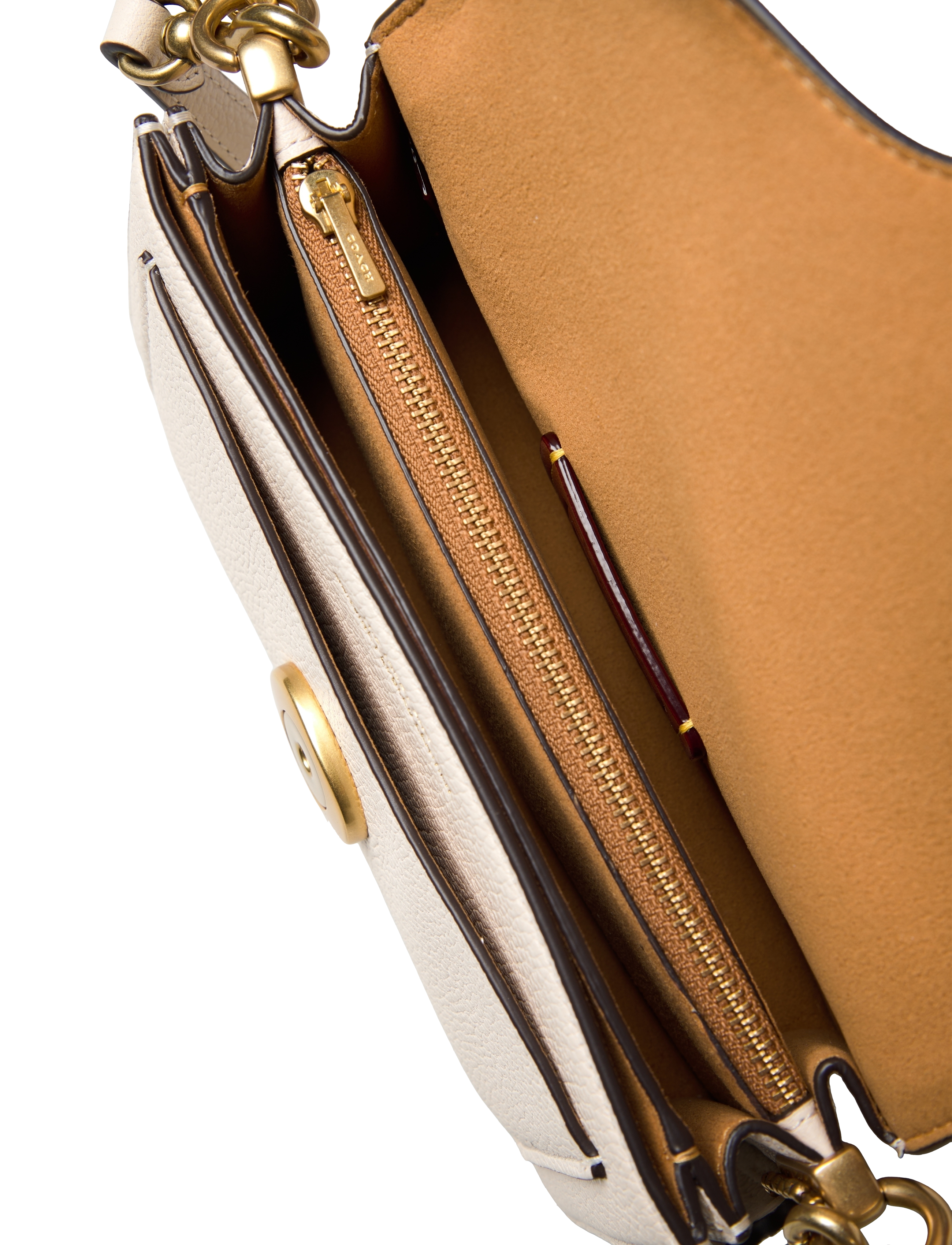 Coach - Polished Pebble Leather Tabby Shoulder Bag 20 Refresh - shoulder bags - b4/chalk - 5