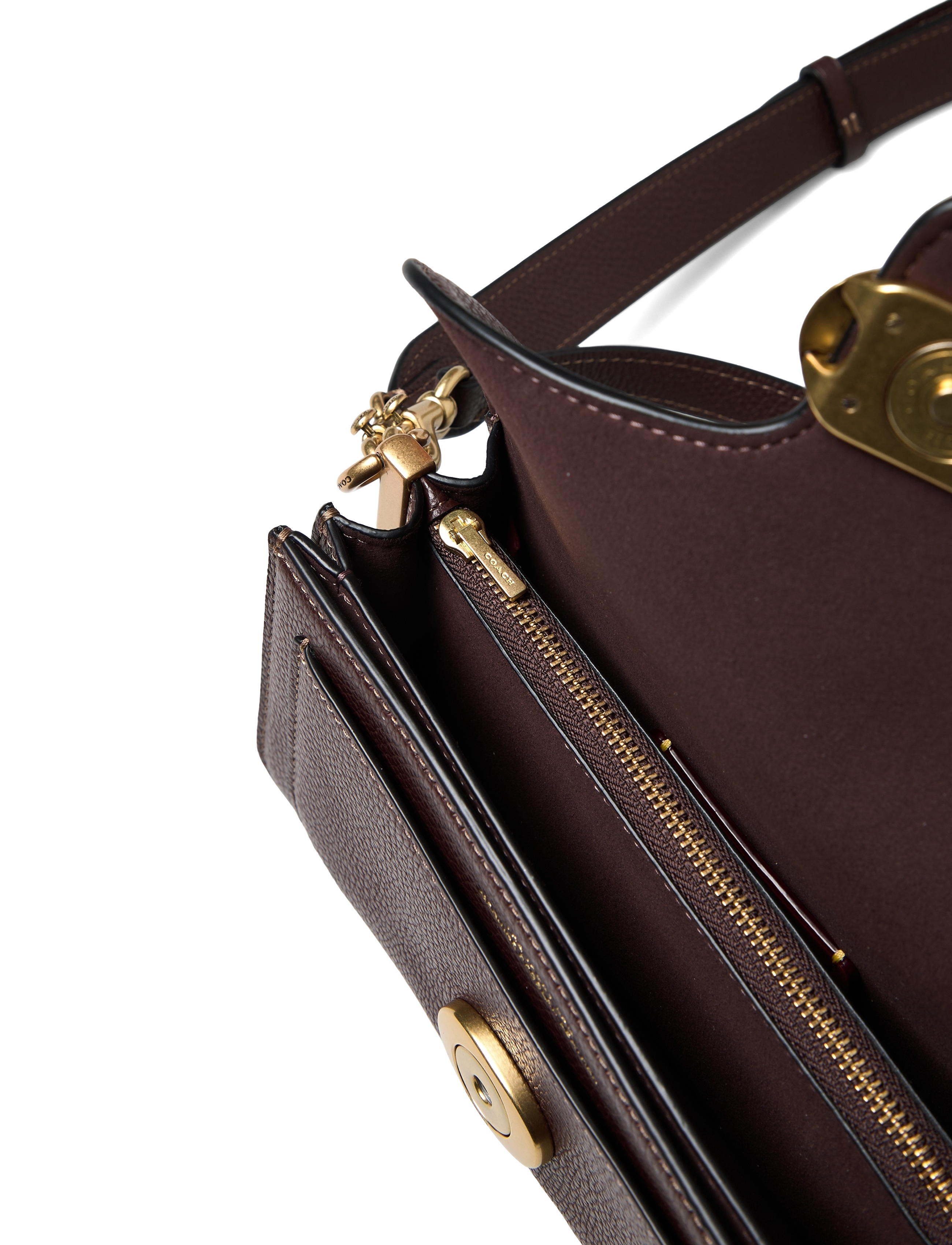 Coach - Polished Pebble Leather Tabby Shoulder Bag 20 Refresh - speciella tillfällen - brown - 5
