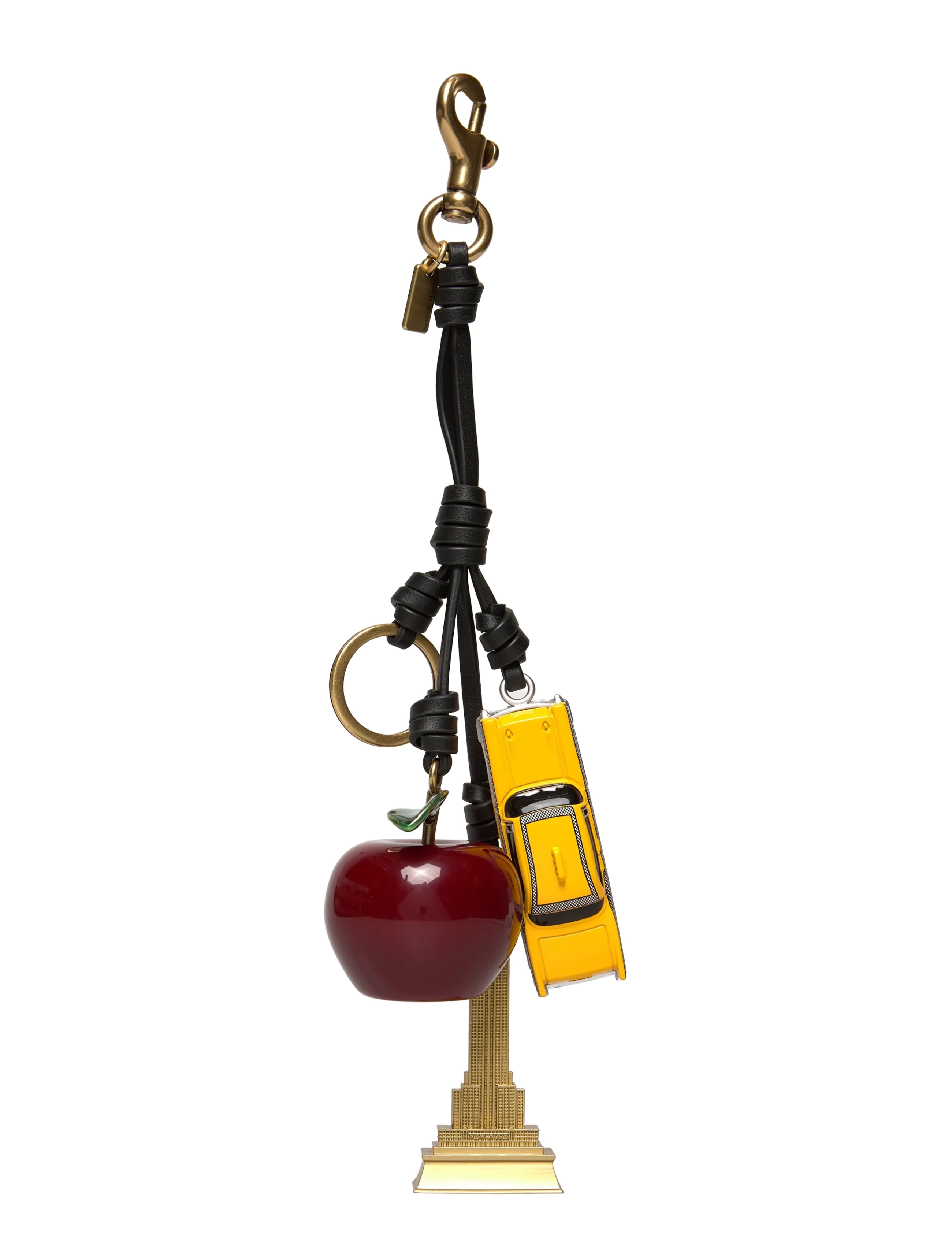 Coach Small New York Cluster Bag Charm, One Size, Accessories, Rot - Key Rings & Charms, Frauen