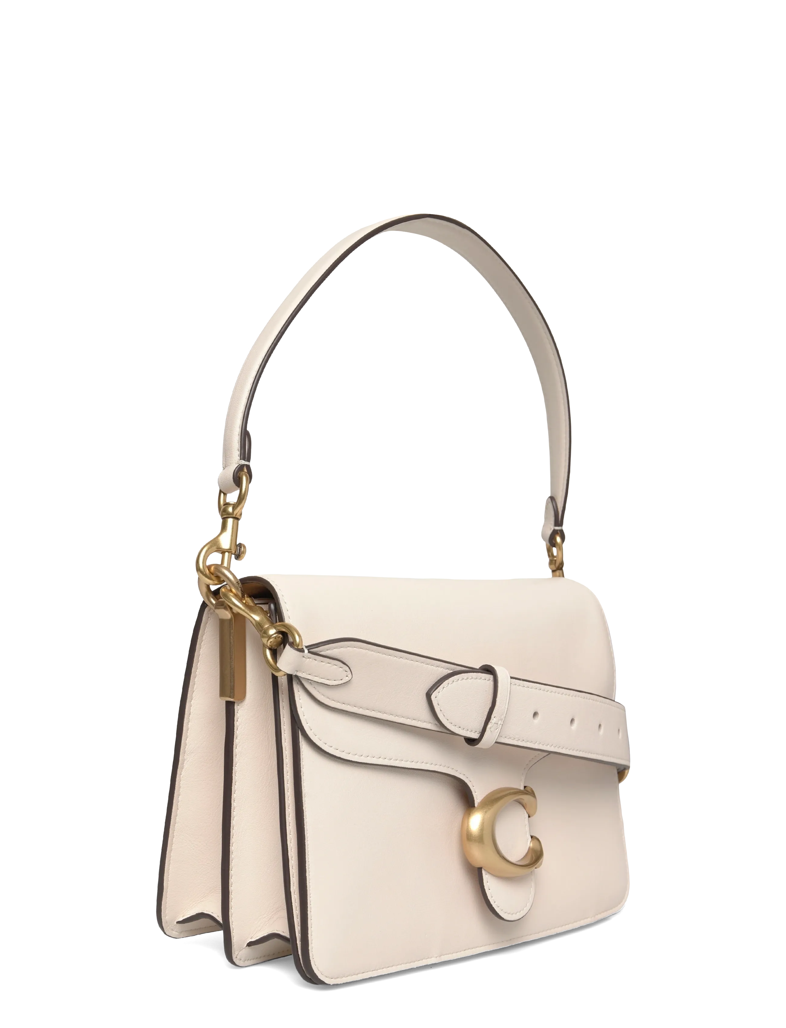 Coach - SOFT GRAIN LEATHER CHAIN TABBY SHOULDER BAG WITH CHAIN - vardagsstil - b4/chalk - 2
