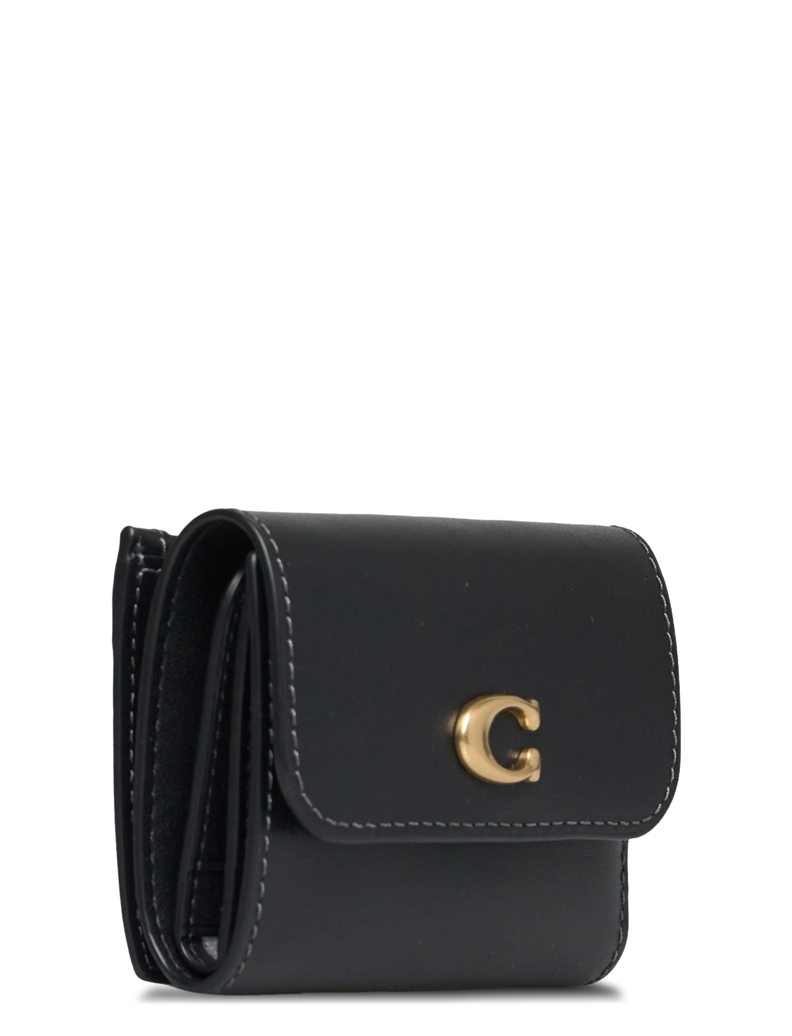 Coach - Refined Calf Leather Essential Card Holder Wallet - naudas maki - b4/black - 2