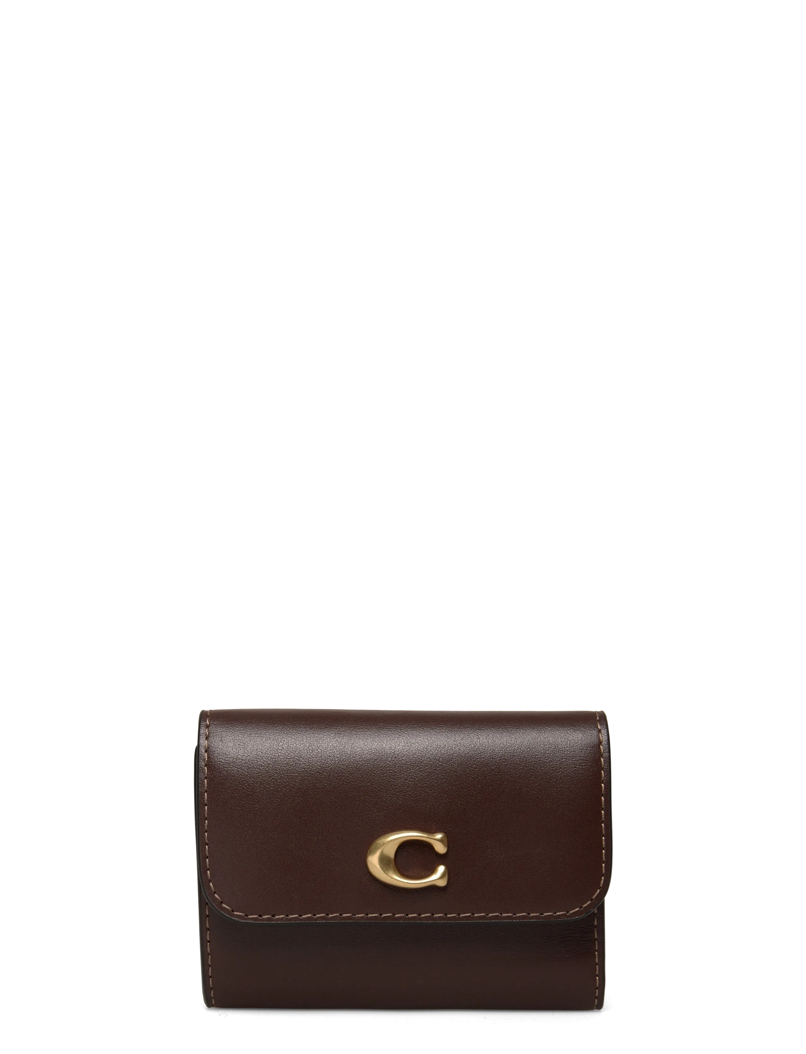 Coach - Refined Calf Leather Essential Card Holder Wallet - plånböcker - b4/maple - 1