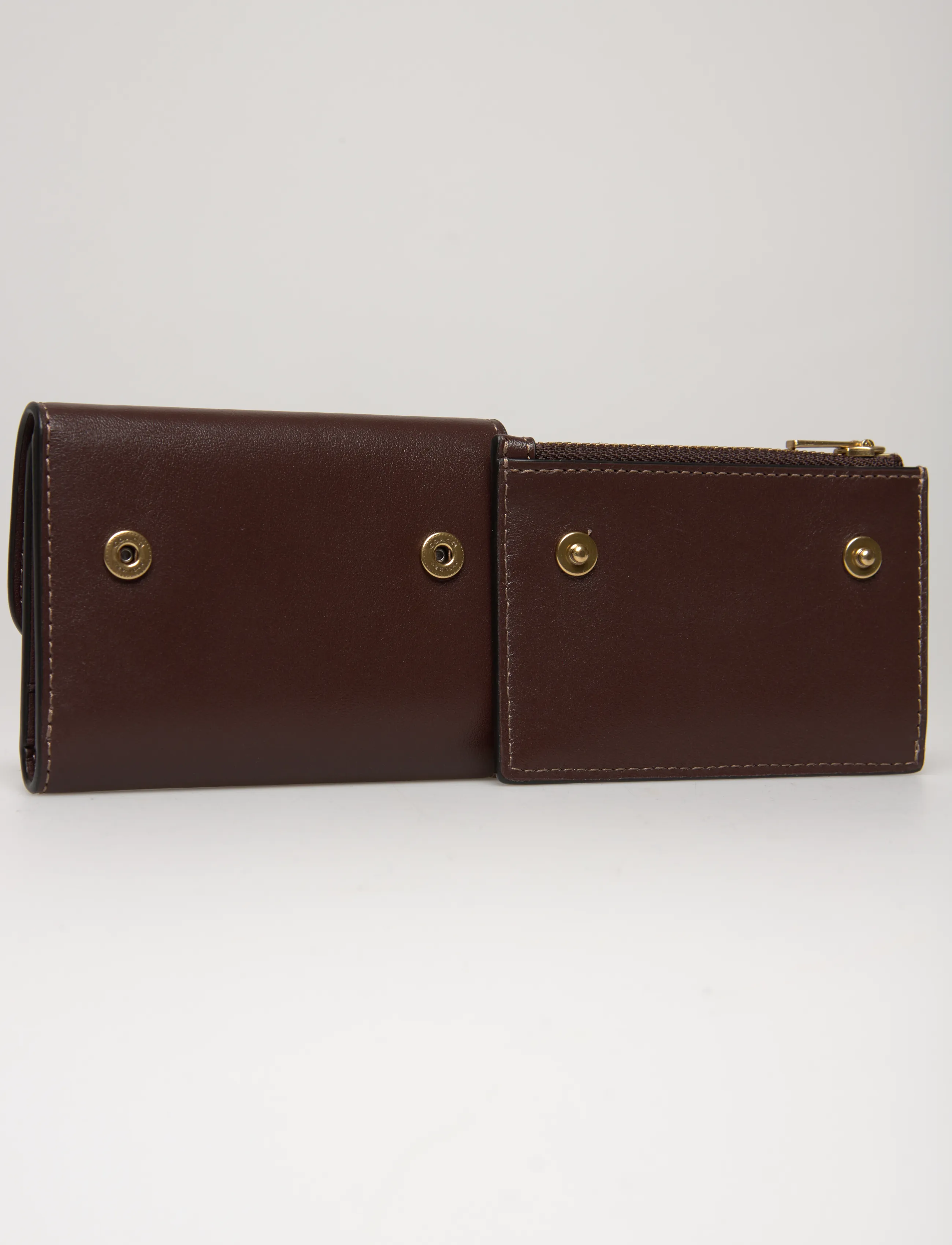 Coach - Refined Calf Leather Essential Card Holder Wallet - plånböcker - b4/maple - 4