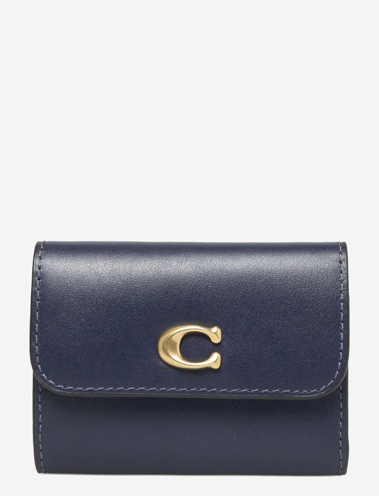 Coach - Refined Calf Leather Essential Card Holder Wallet - käekotid - b4/navy - 0