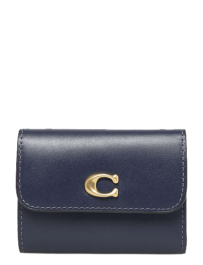 Coach Refined Calf Leather Essential Card Holder Wallet - Lompakot - B4/NAVY / navy