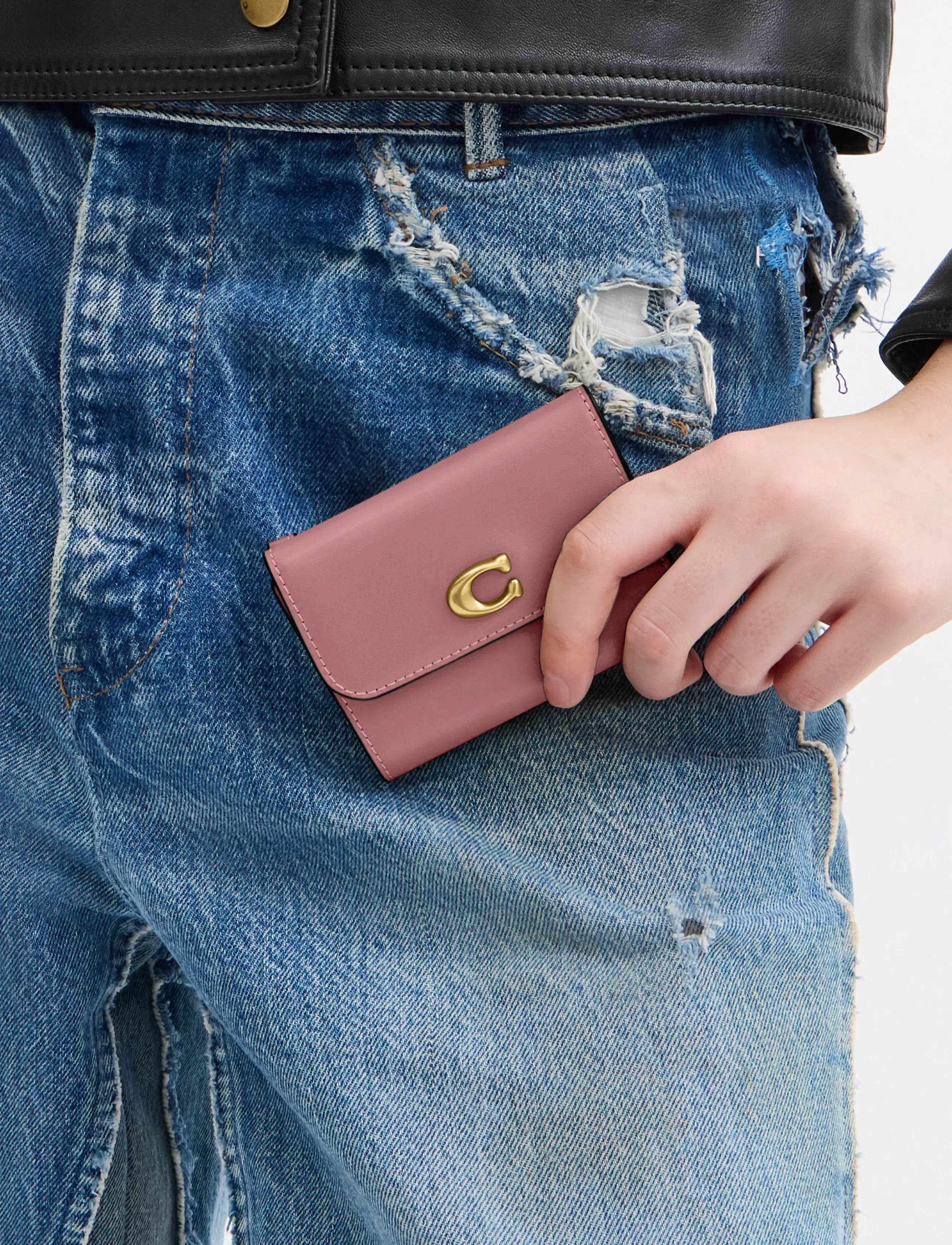 Coach Essential Card Holder Wallet, One Size, Holders & Wallets, Rosa - Frauen