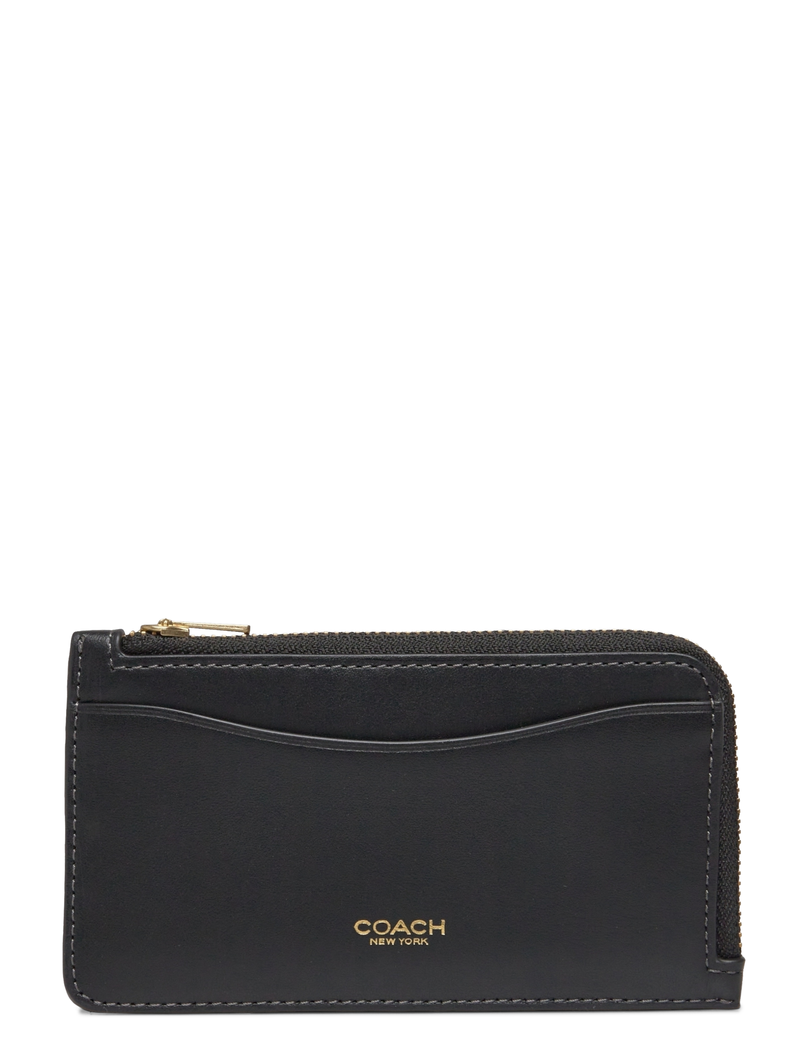 Coach New York Zip Card Case, Kvinder, Kortetui med Lynlås, Sort, Str: ONE SIZE