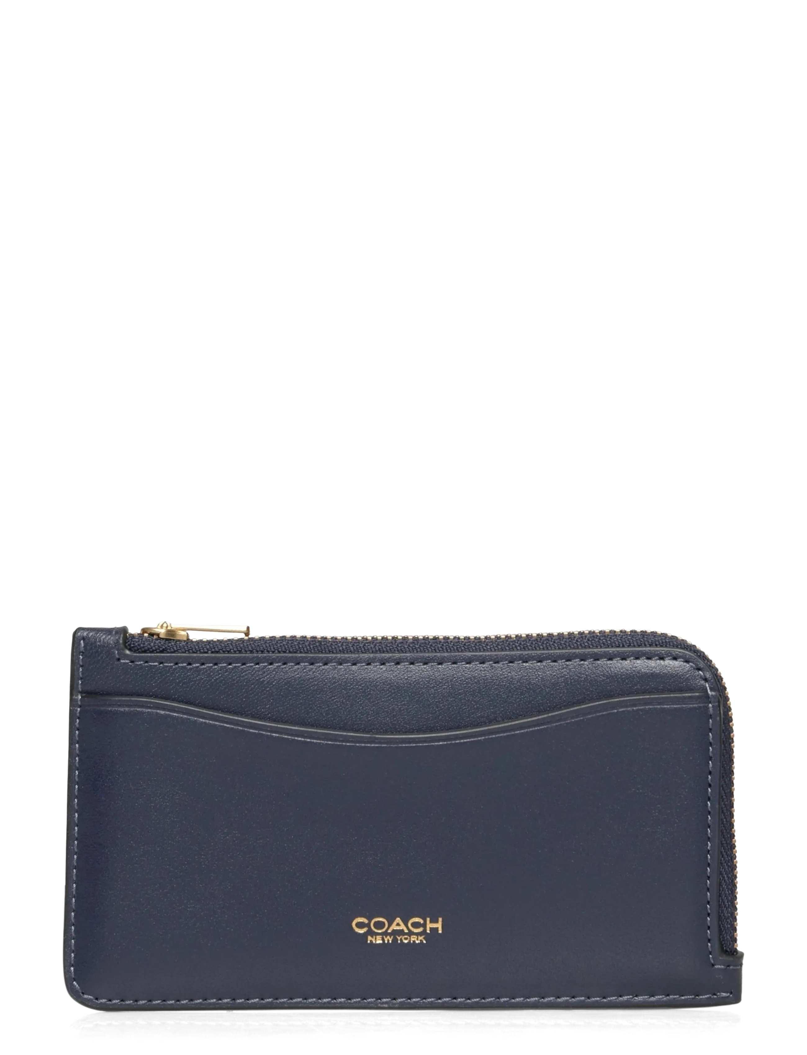 Coach NEW YORK ZIP CARD CASE - Bags - B4/NAVY / navy