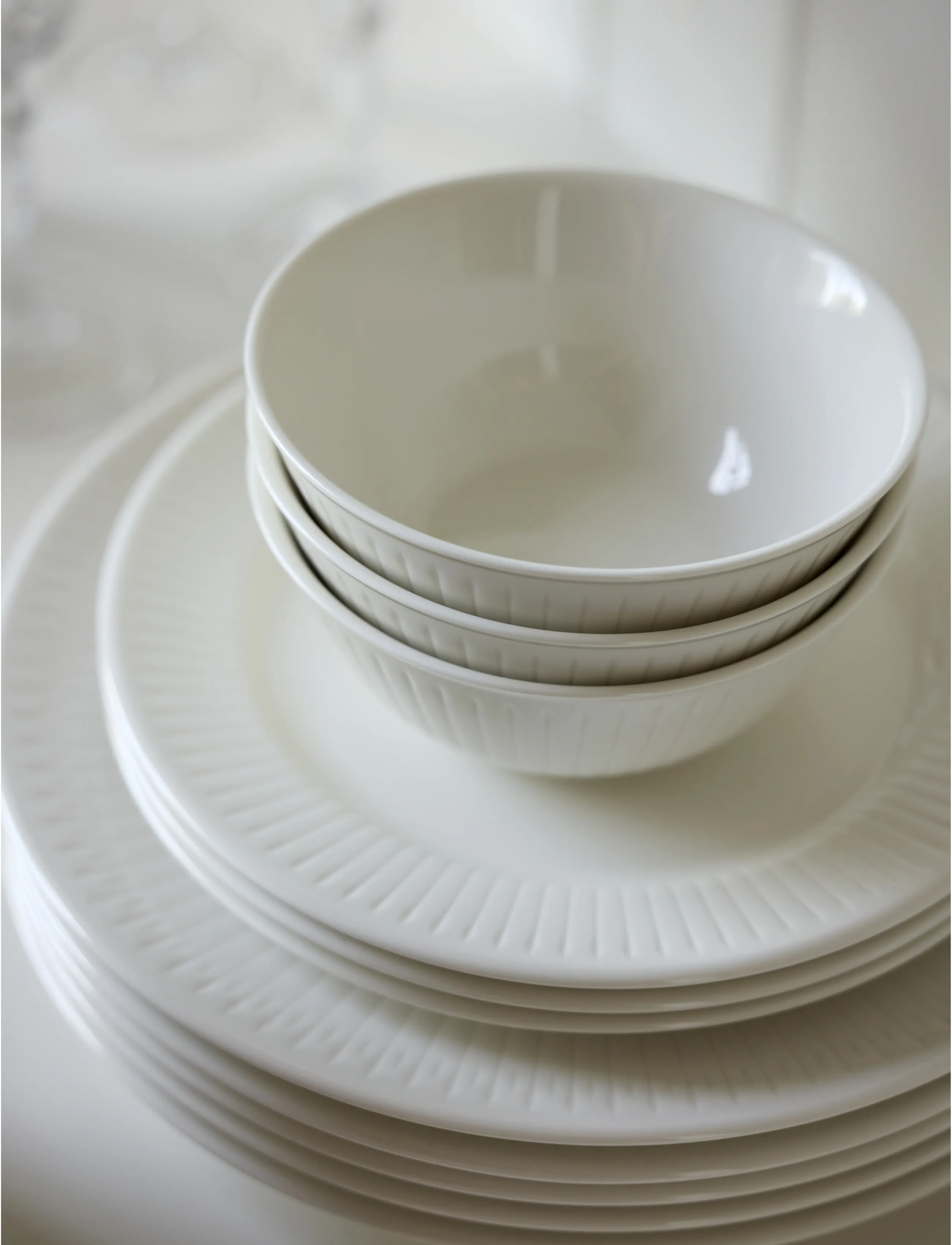 Coast Skål Horizon 4 Stk., 14 cm x 14, Bowls, Weiß - Breakfast Homeware