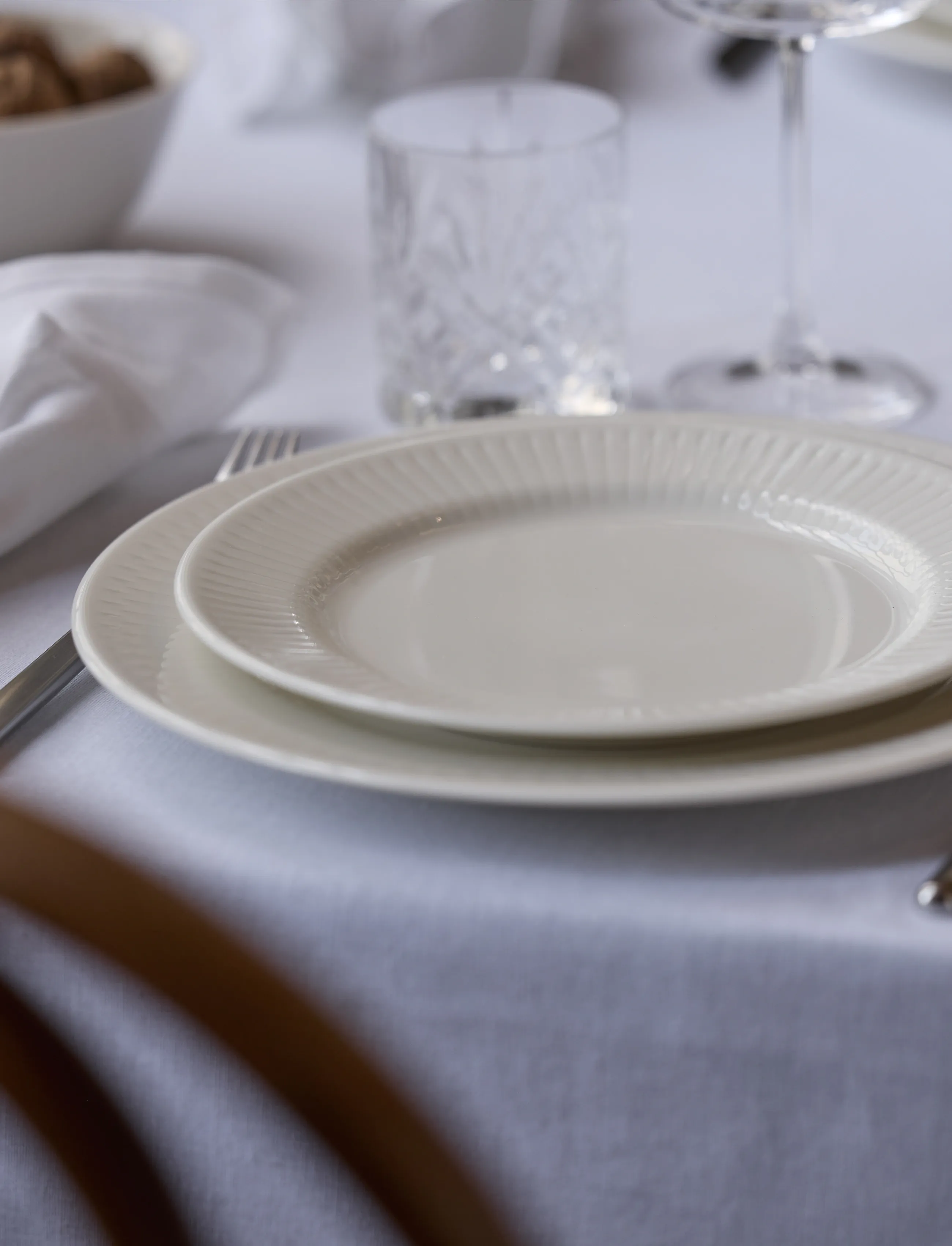 Coast Frokosttallerken Horizon 4 Stk., 22 cm x 22, Plates, Weiß - Dinner Homeware
