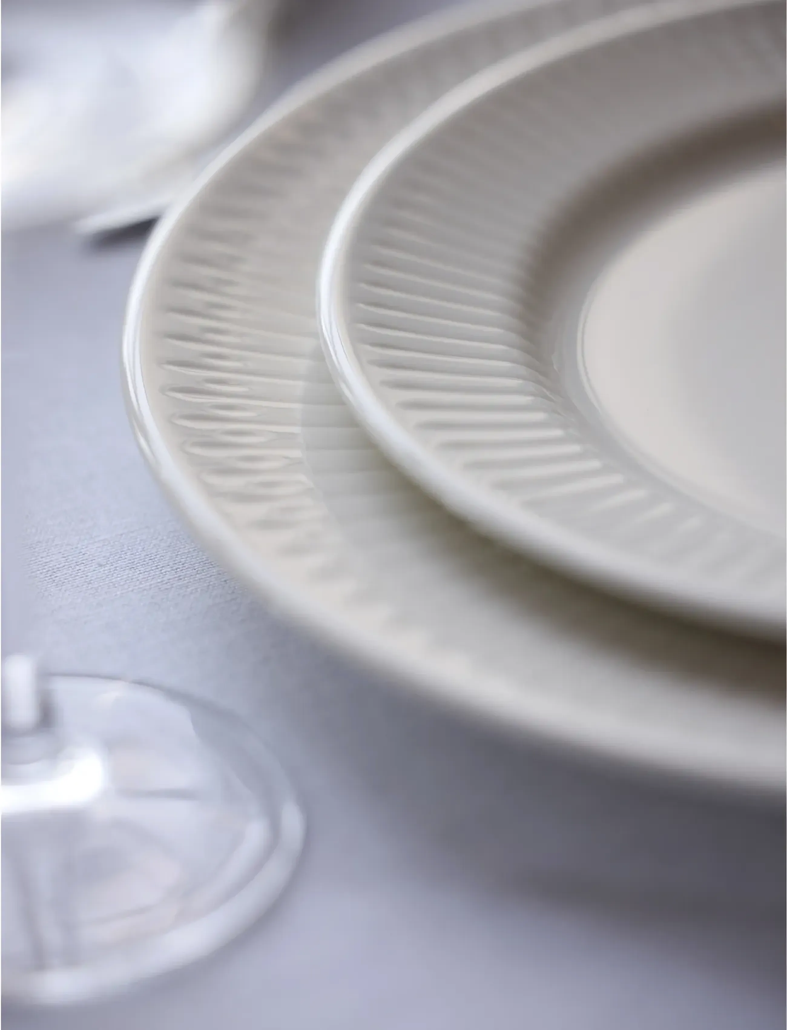 Coast Frokosttallerken Horizon 4 stk. - Konfirmation - VIT / white