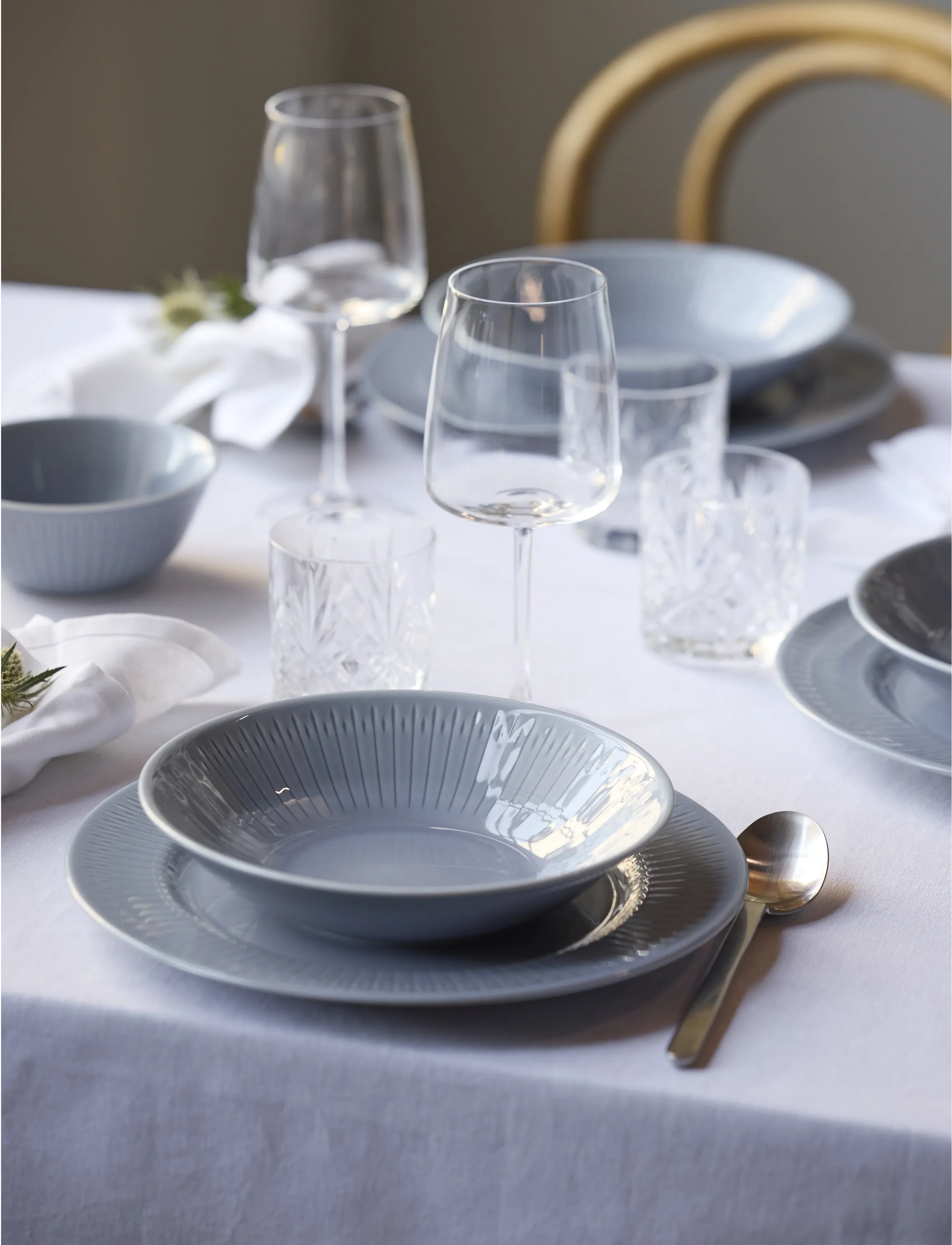 Coast Pastaskål Horizon 4 Stk., 21 cm x 21, Plates, Blau - Pasta Homeware