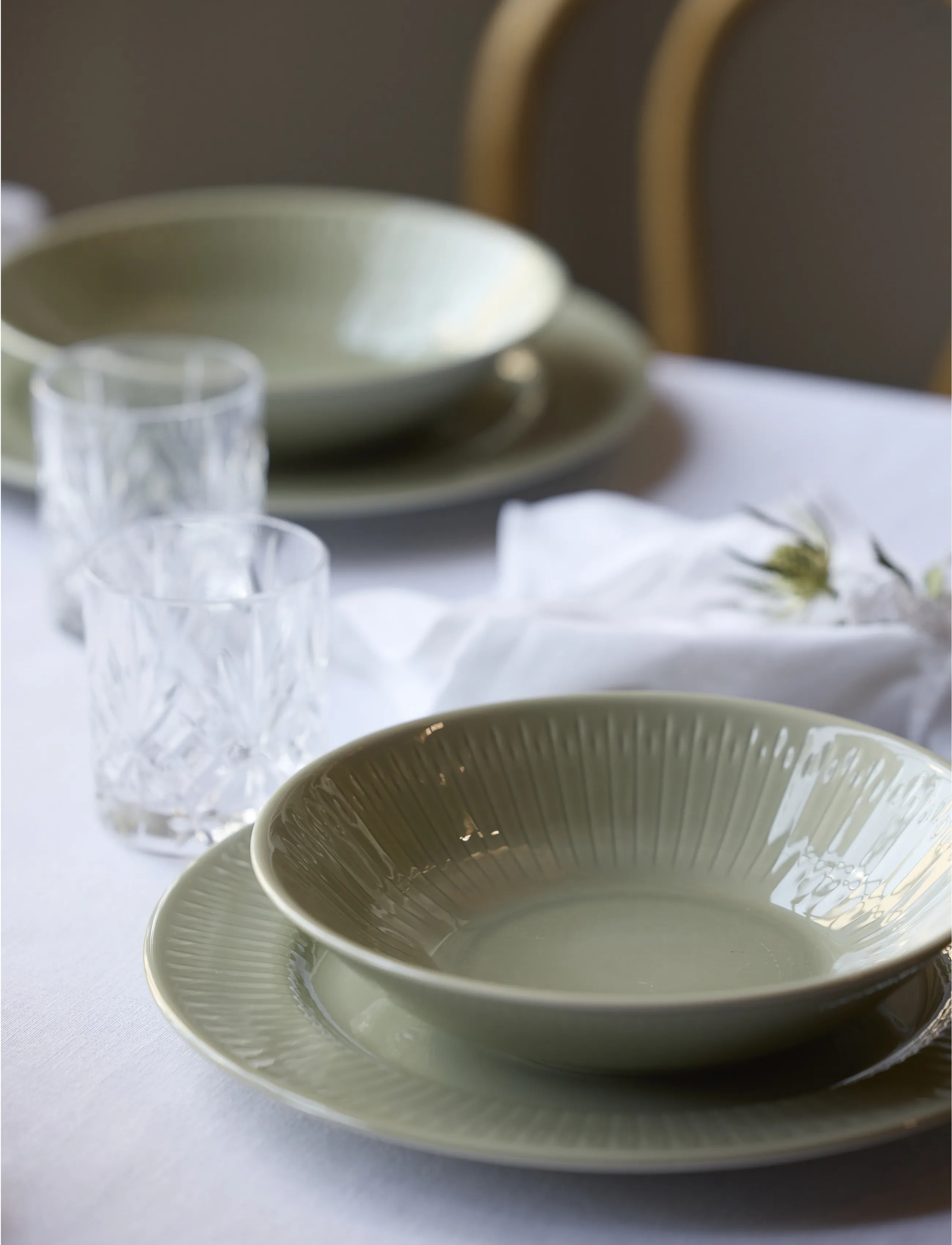 Coast Pastaskål Horizon 4 Stk., 21 cm x 21, Plates, Grün - Pasta Homeware