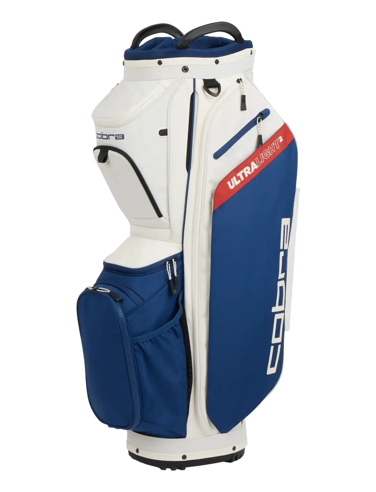 COBRA Cobra Ultralight 2 Cart Bag - Golf equipment - SUGARED ALMOND-ESTATE BLUE-POP RED / white