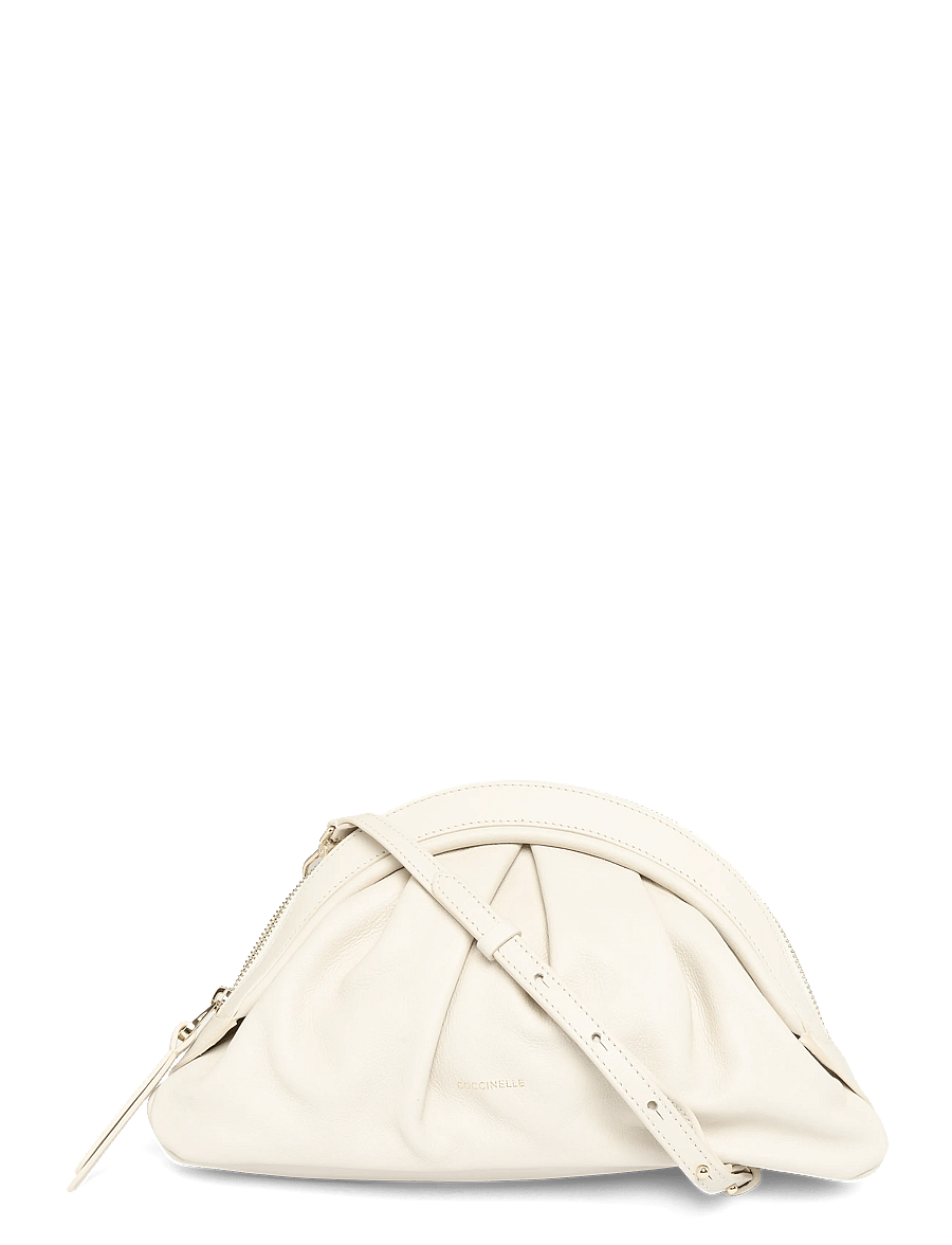 Coccinelle - Cheek Medium Shoulder Bag - shoulder bags - lambskin white - 0