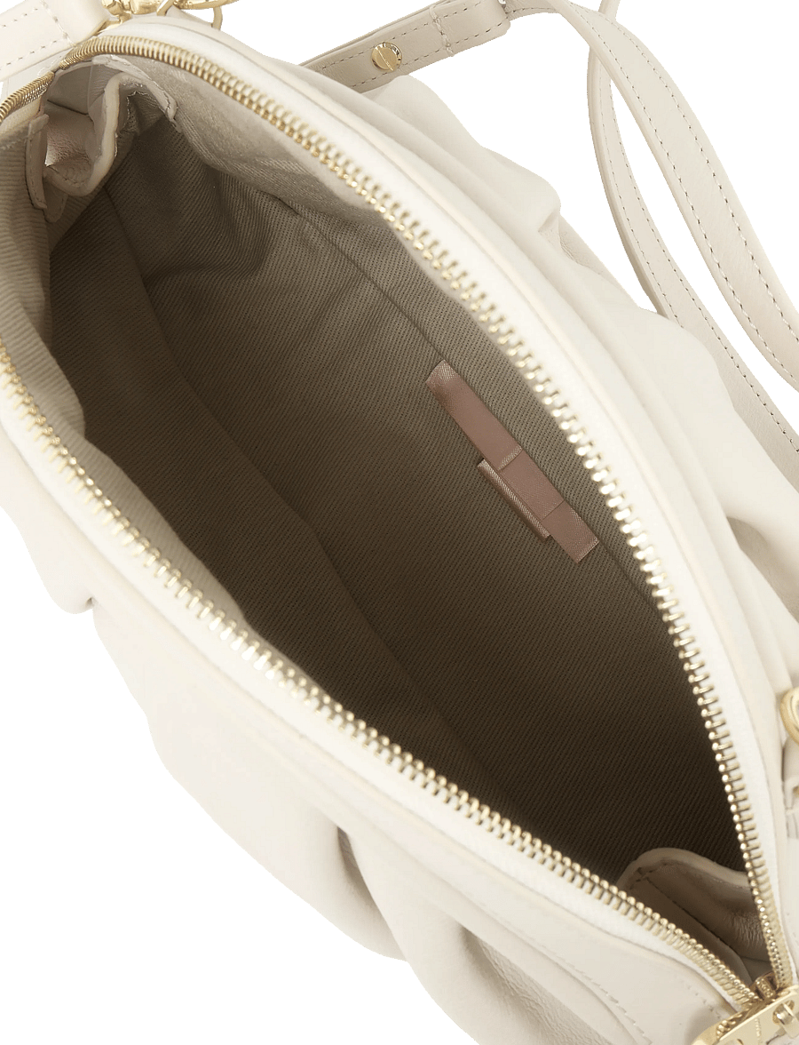 Coccinelle - Cheek Medium Shoulder Bag - shoulder bags - lambskin white - 3