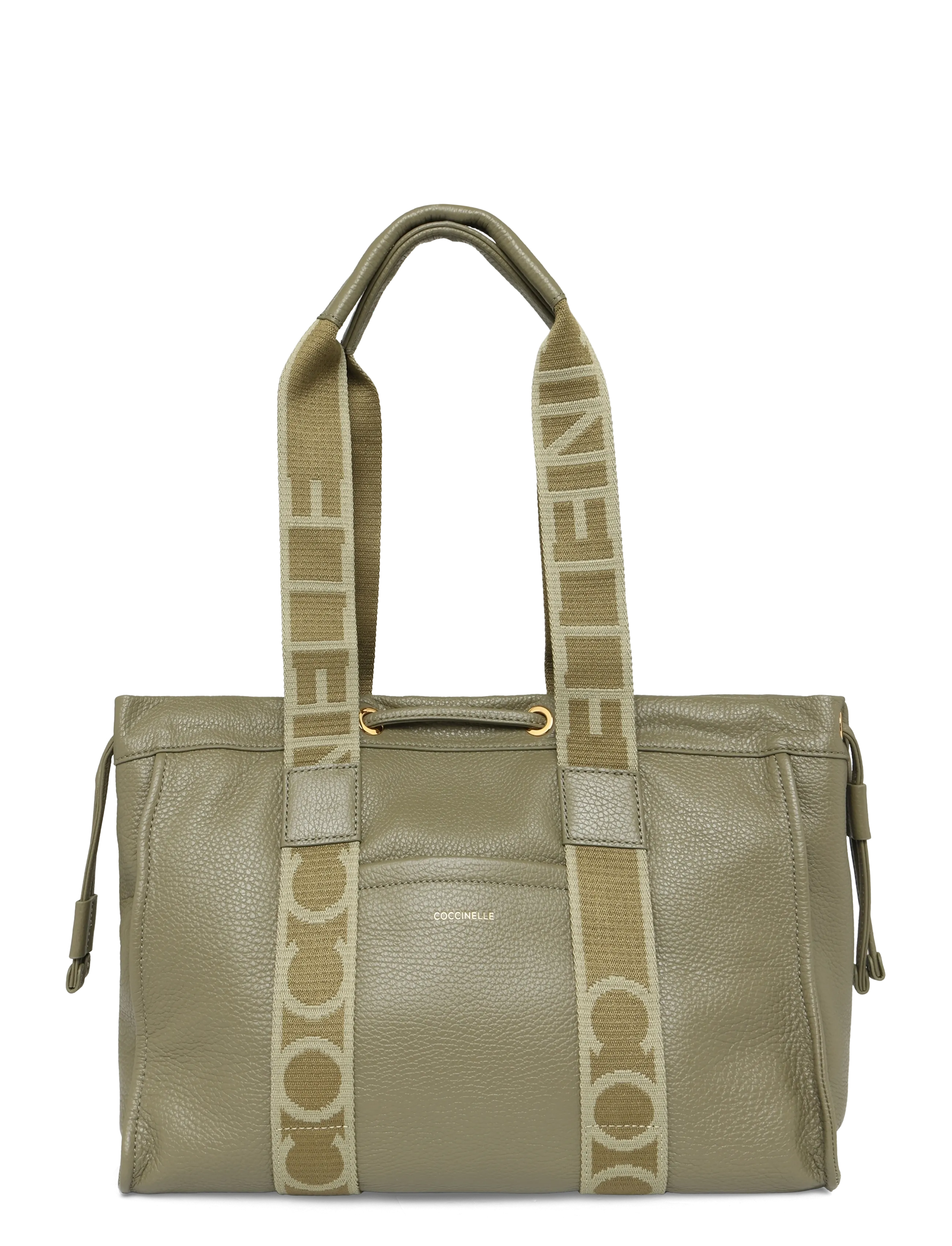 Coccinelle Monogram Shoulder Bag, One Size, Bags, Khakigrün - Top Handle Frauen